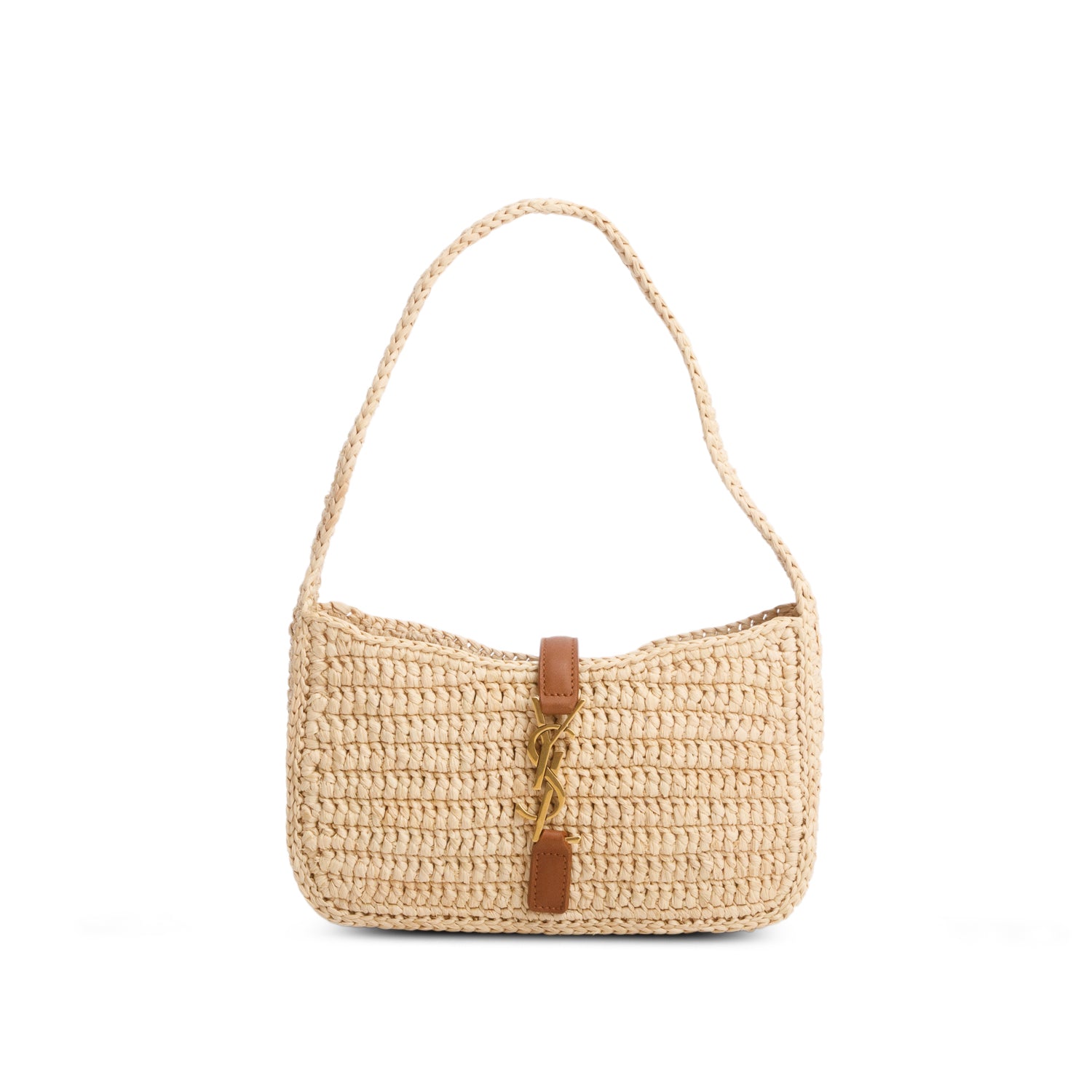 Saint Laurent 2024 Raffia Le 5 a 7 Mini Hobo w/ Box