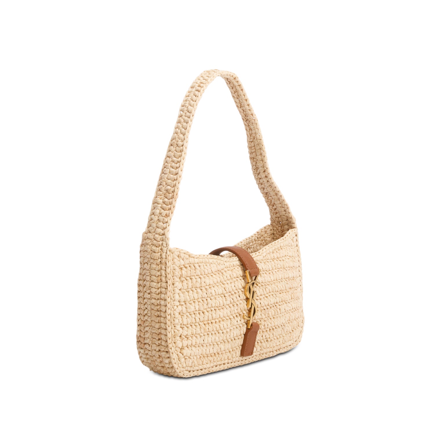 Saint Laurent 2024 Raffia Le 5 a 7 Mini Hobo w/ Box