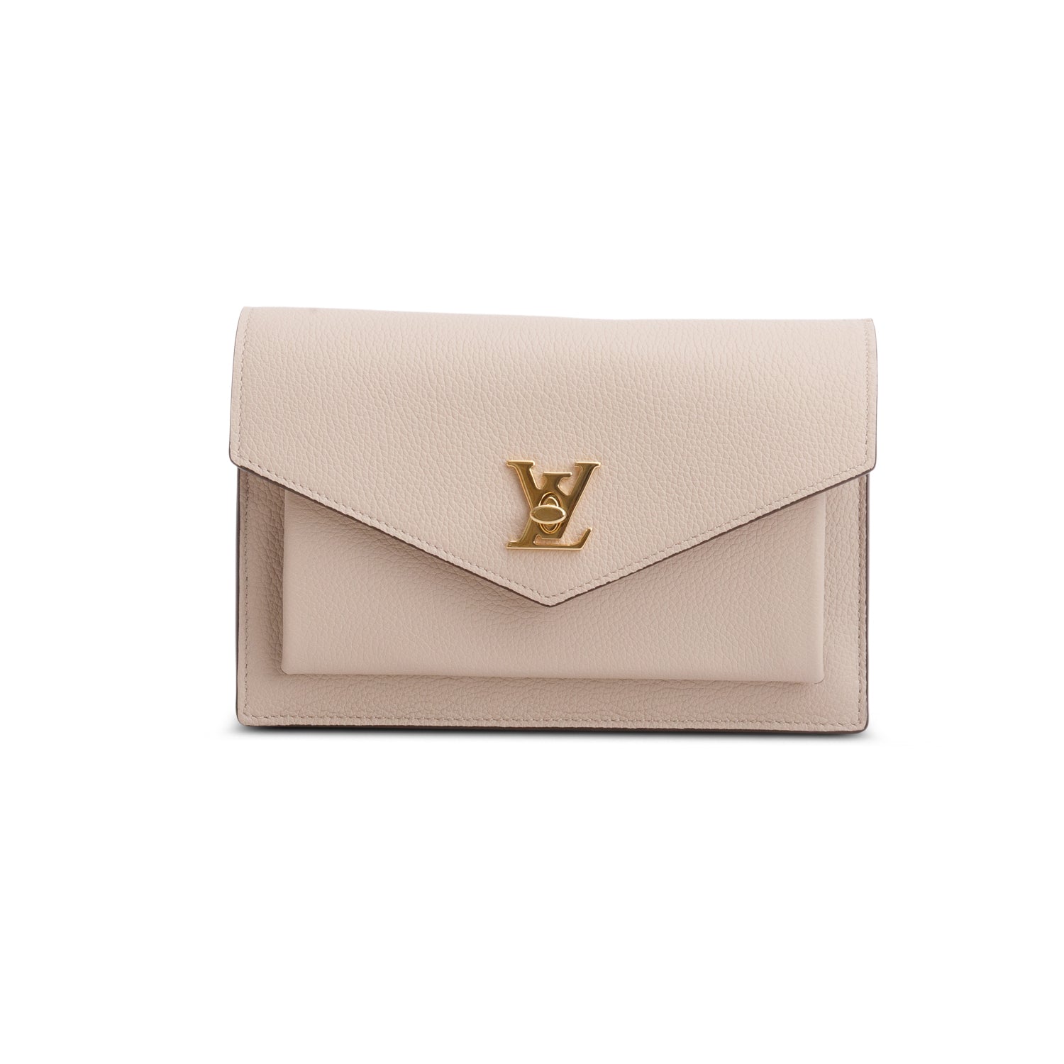 Louis Vuitton Beige Calfskin My Lockme Chain Pochette w/ Box