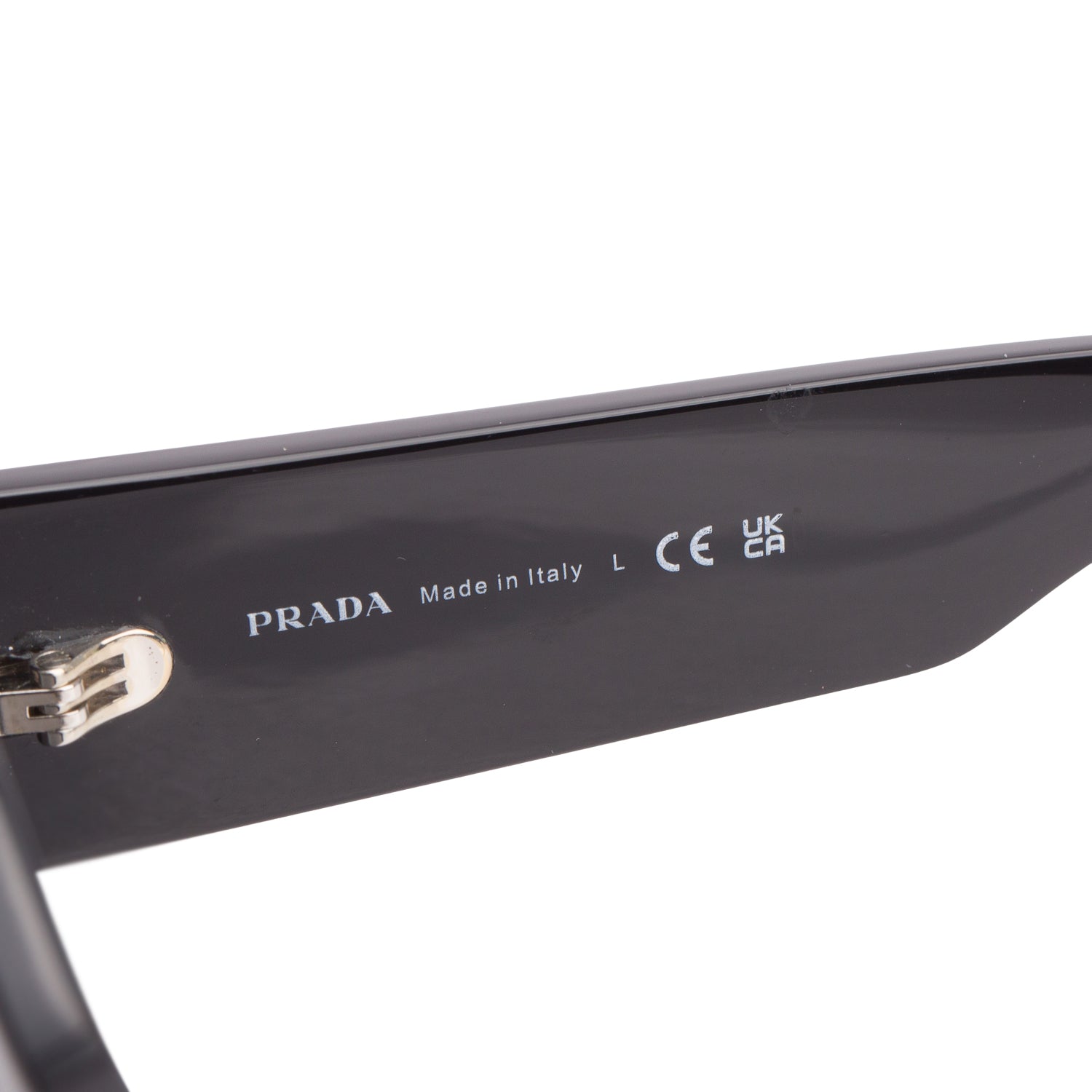 Prada Black SPR A08 Black Acetate Butterfly Sunglasses w/ Box & Case