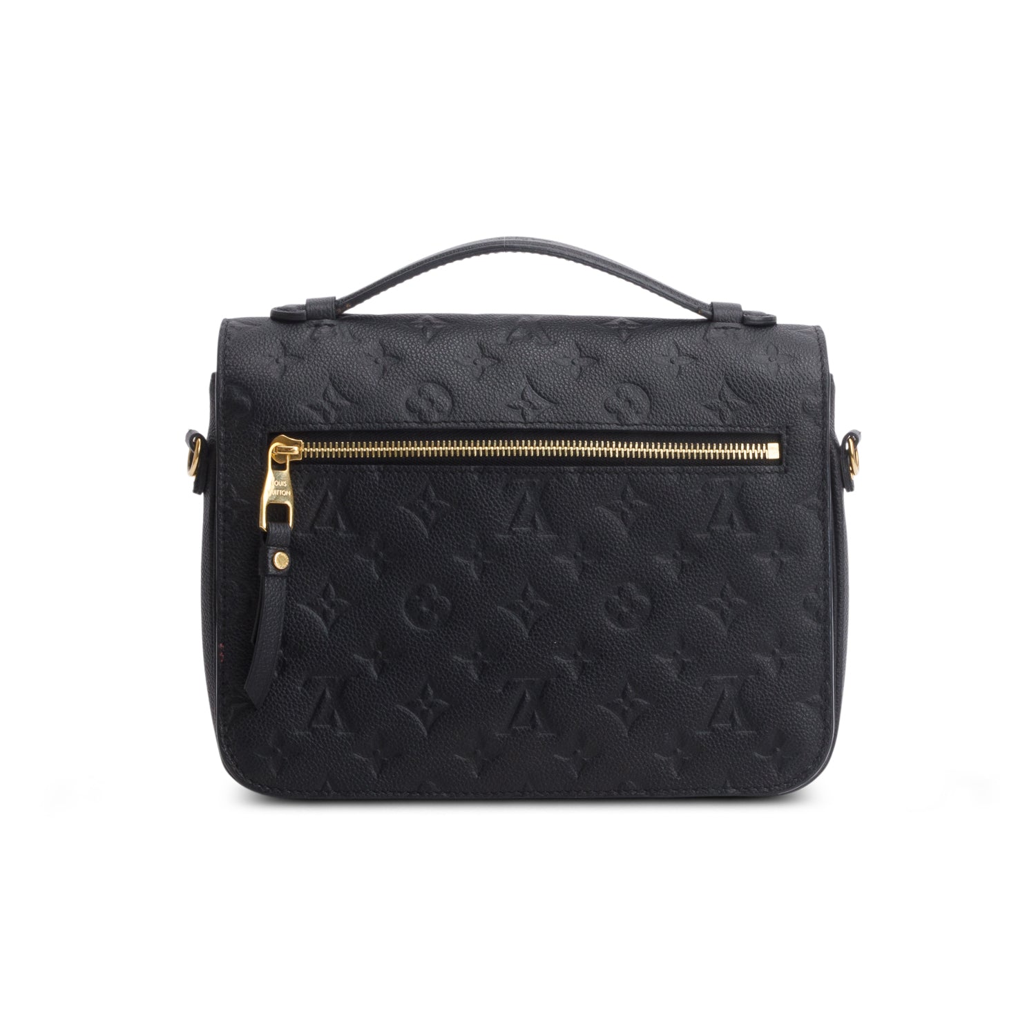 Louis Vuitton Black Monogram Empreinte Pochette Metis w/ Strap