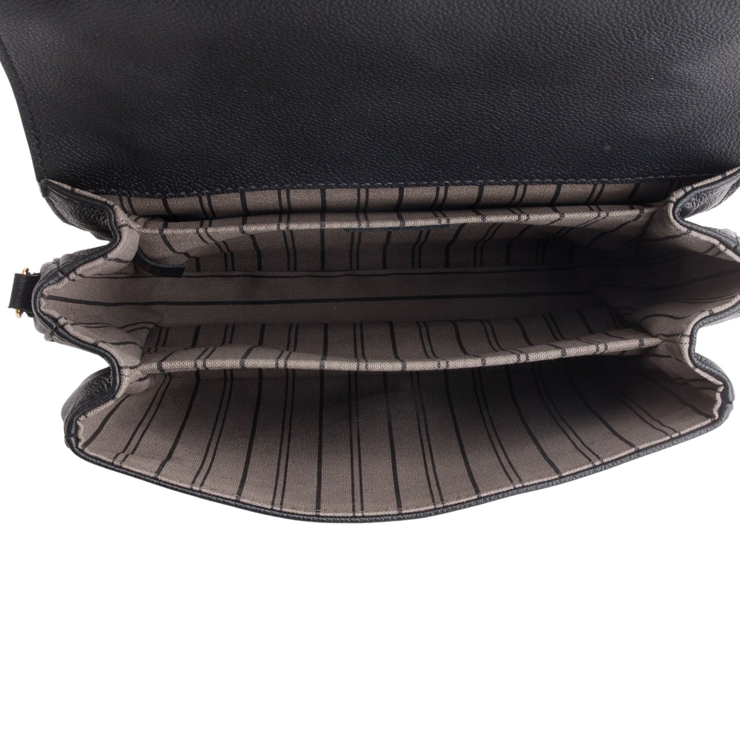 Louis Vuitton Black Monogram Empreinte Pochette Metis w/ Strap