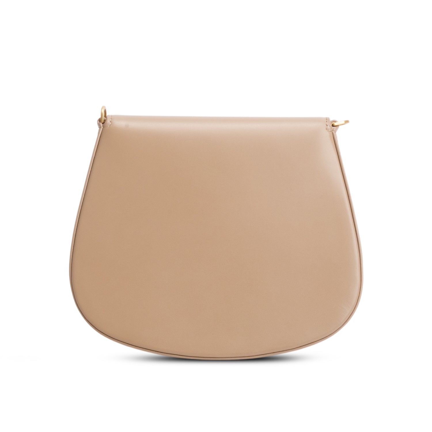 Saint Laurent 2025 Beige Box Calfskin Mini Voltaire Top Handle Bag w/ Box
