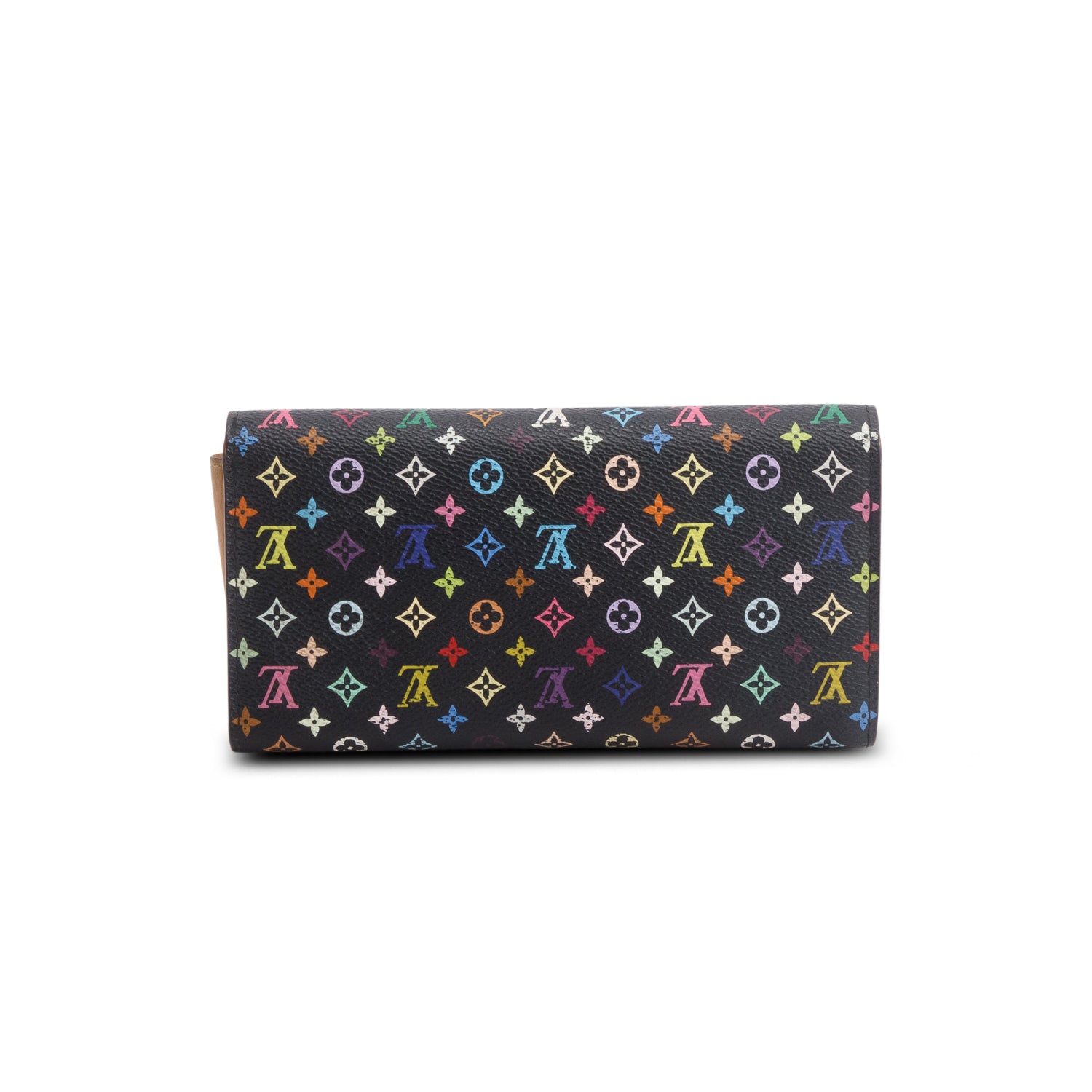 Louis Vuitton Black Monogram Multicolor Sarah Wallet