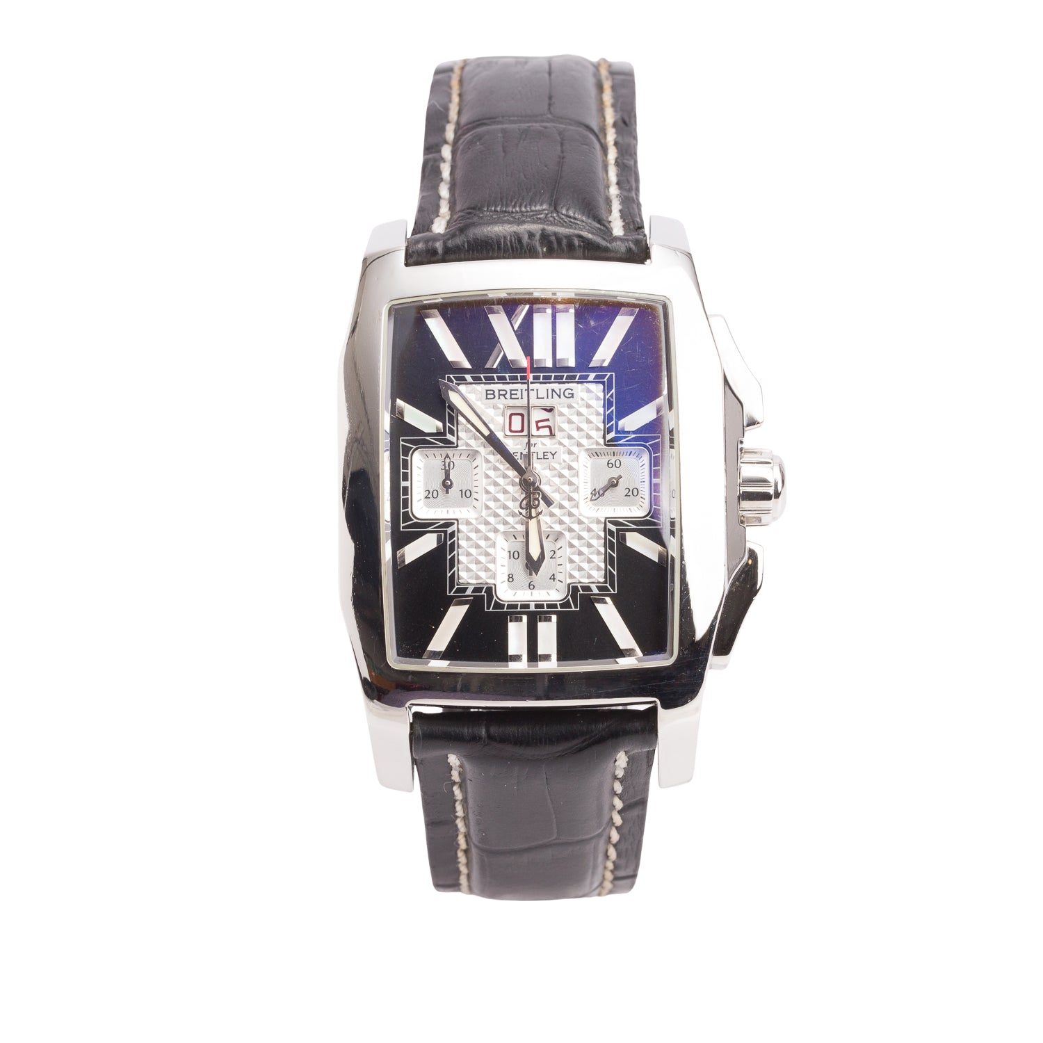 Breitling Stainless Steel Bently Flying B Automatic Chronograph Watch Black Dial A44365 w/ Box & Papers