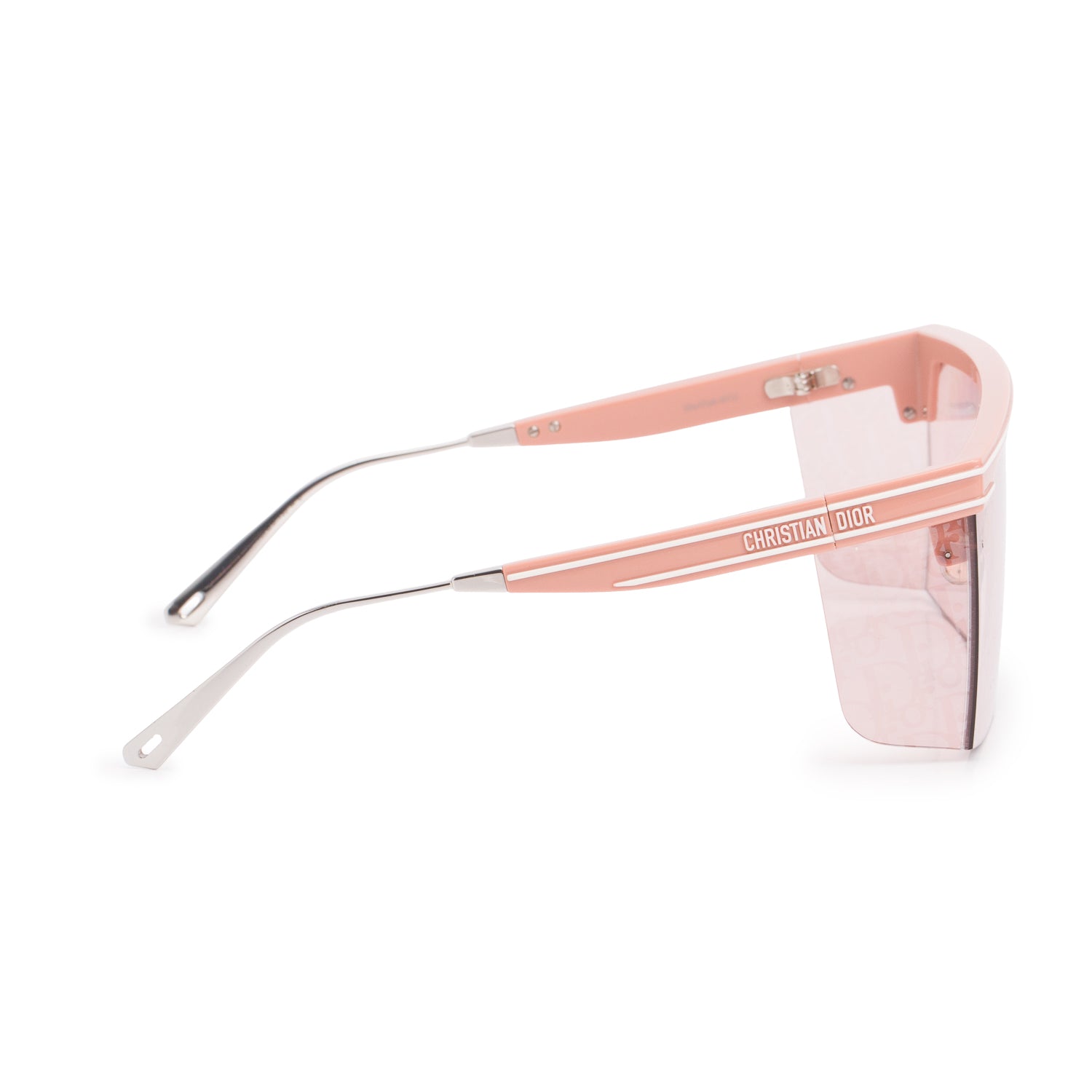 Christian Dior Pink DiorClub M1U Shield Mask Sunglasses w/ Box & Case