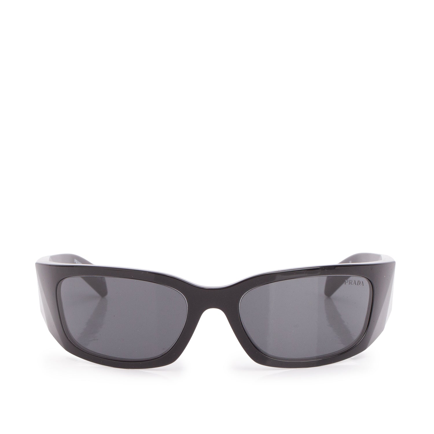 Prada SPR A19 Black Acetate Butterfly Sunglasses w/ Caase