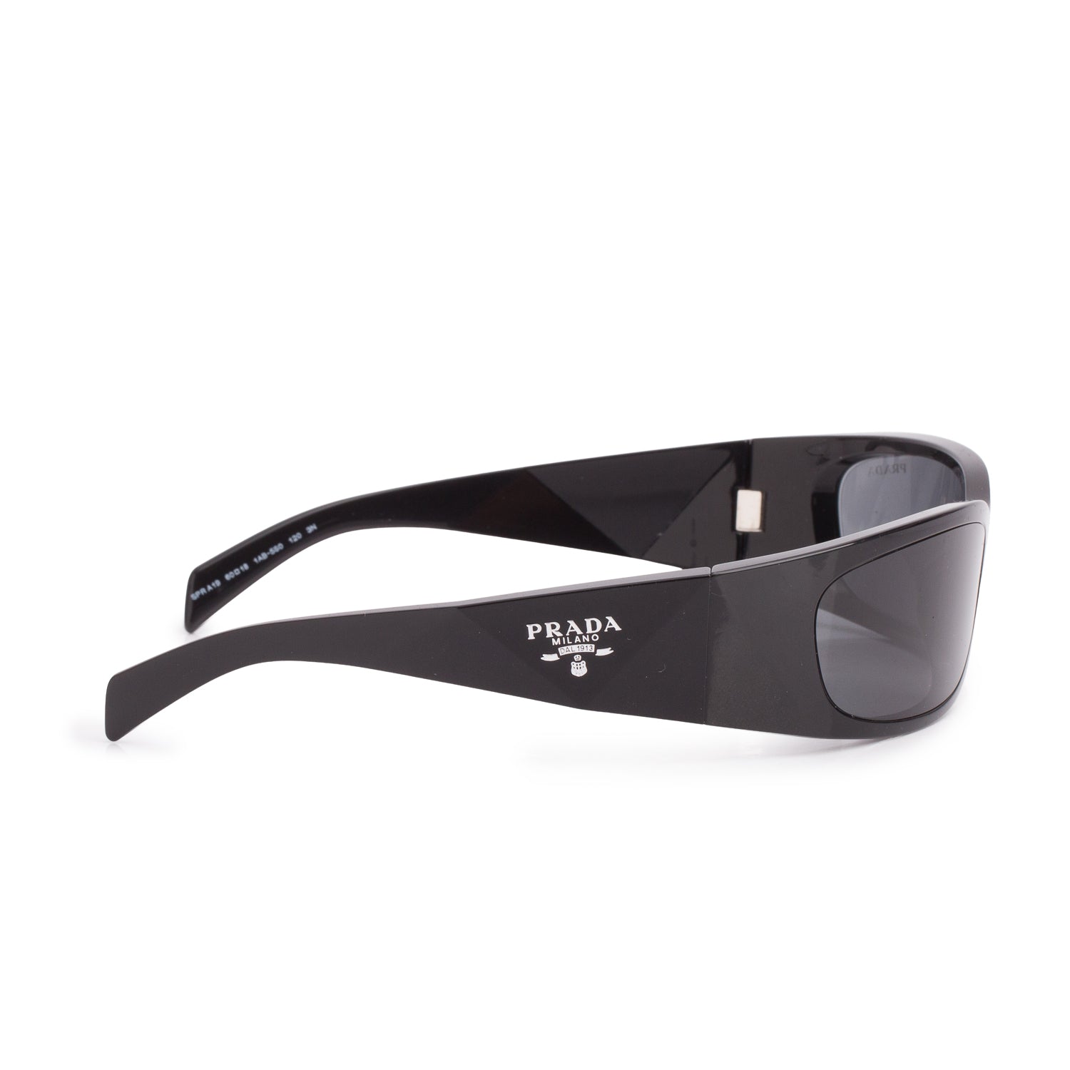 Prada SPR A19 Black Acetate Butterfly Sunglasses w/ Caase
