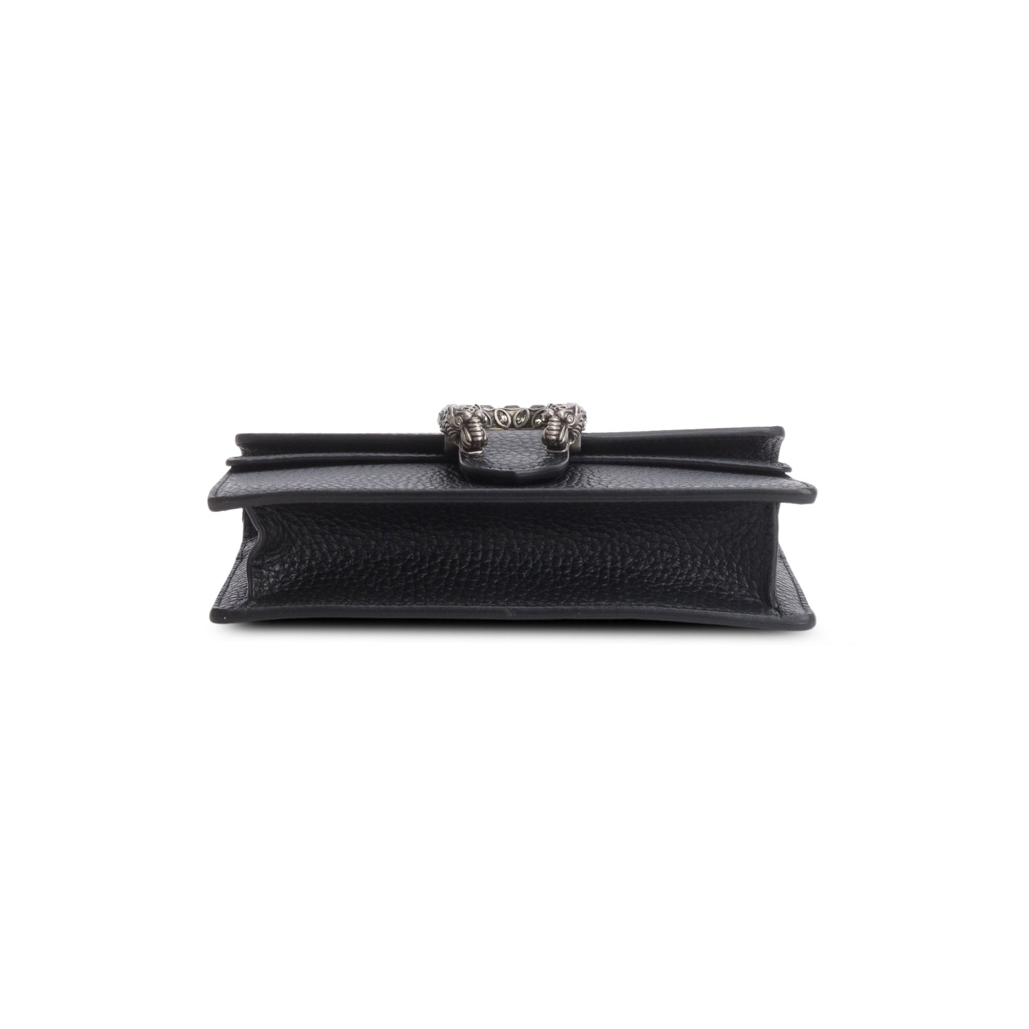 Gucci Black Calfskin Crystal Super Mini Dionysus Shoulder Bag