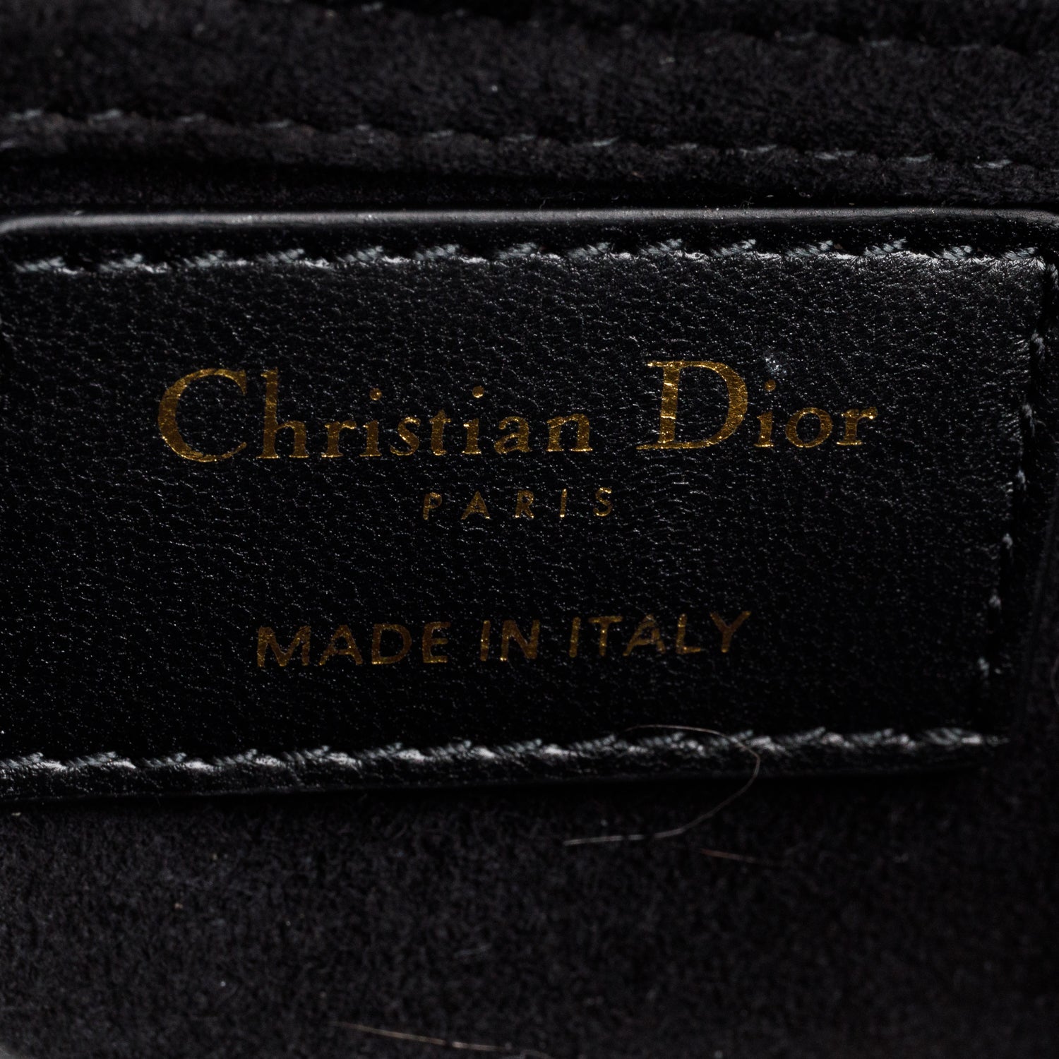 Christian Dior 2025 Black Lambskin Cannage Micro Lady D-Joy w/ Box
