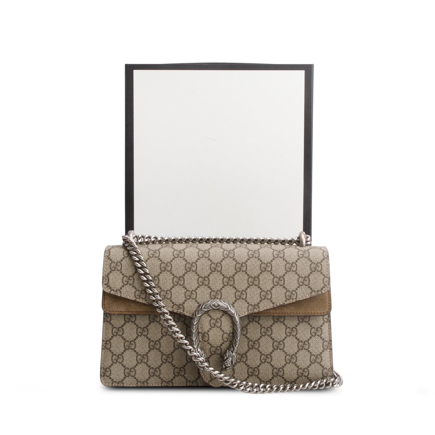 Gucci GG Supreme Monogram Medium Dionysus Shoulder Bag w/ Box