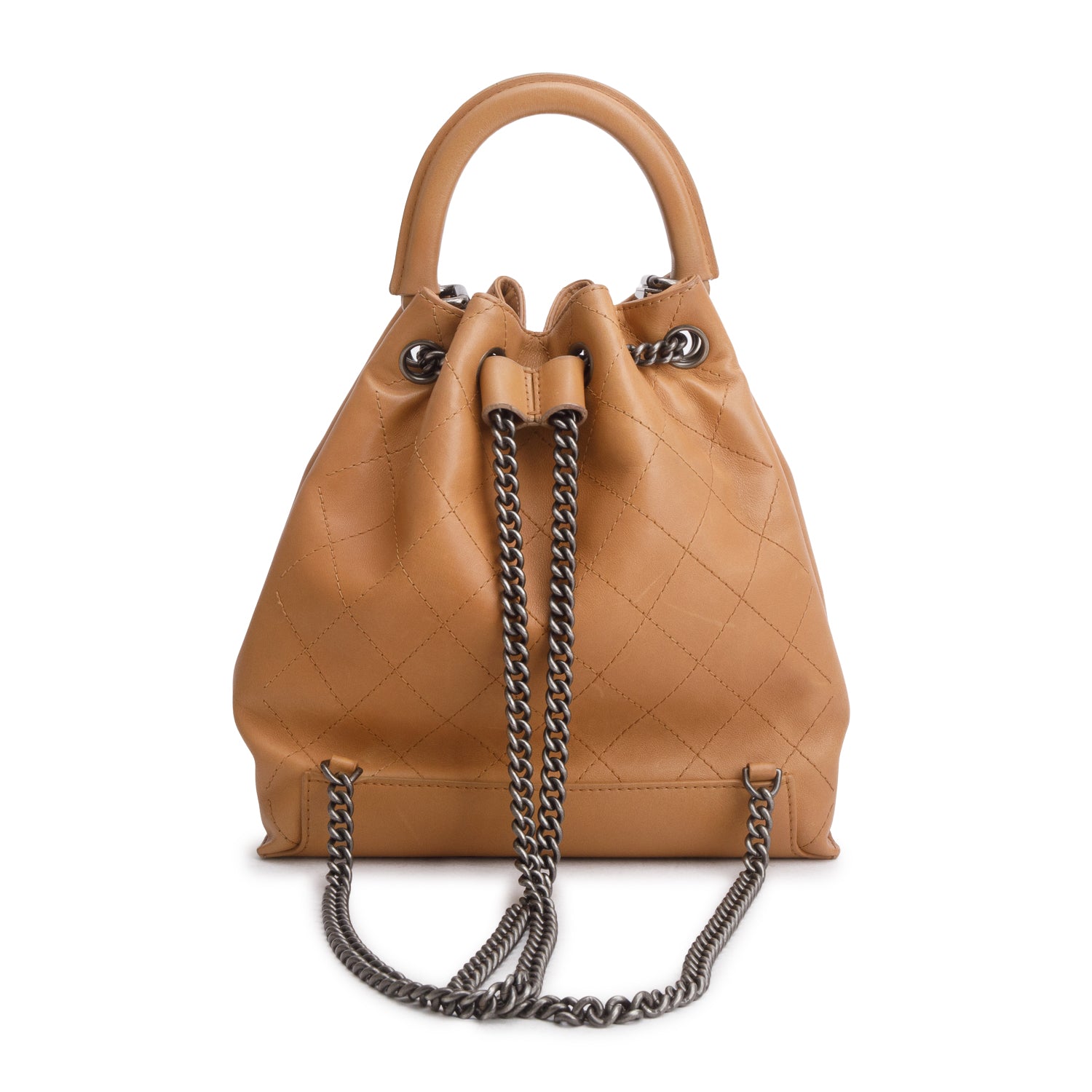 Chanel Brown Quilted Calfskin Leather Medium Urban Luxury Backpack w/ Authenticity Card
