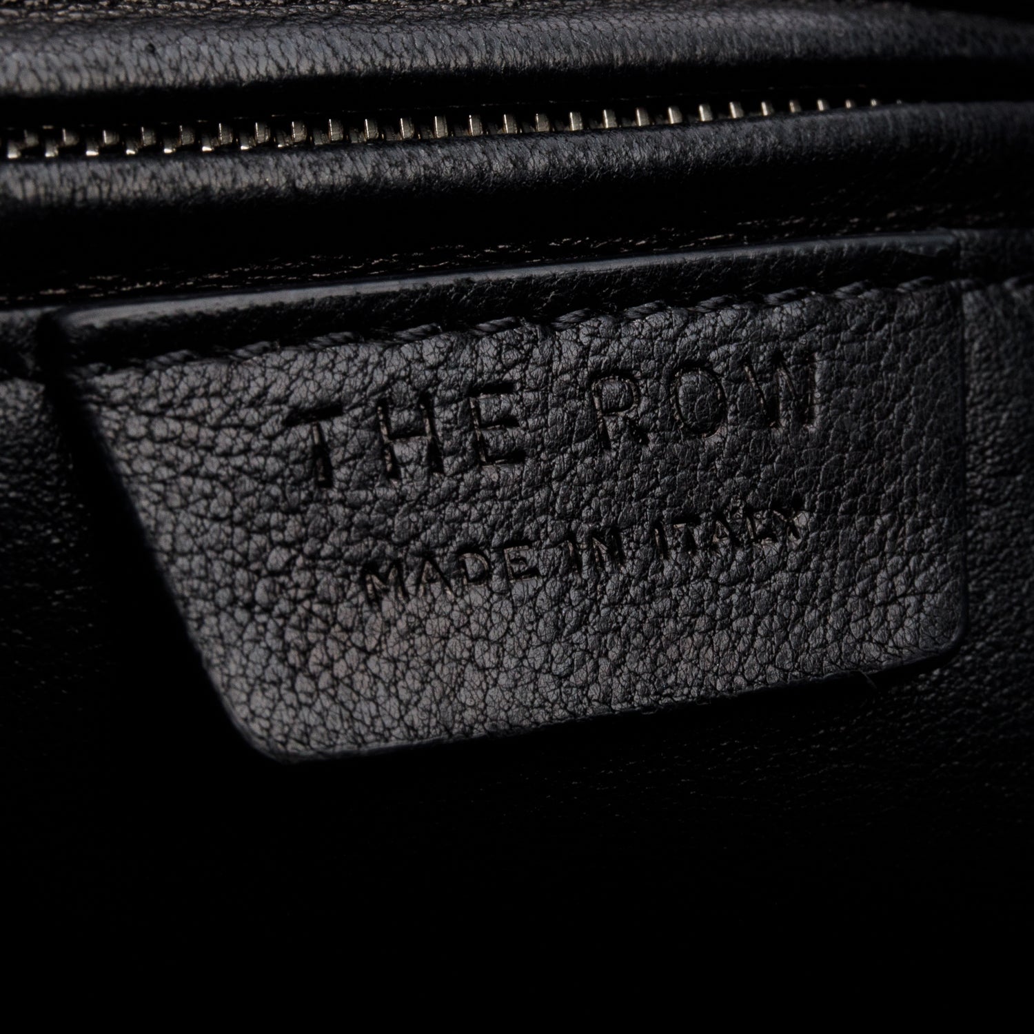 The Row Black Lambskin Nuance Tote