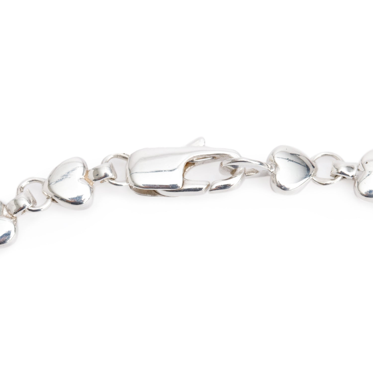 Tiffany & Co. Sterling Silver Vintage Heart Link Necklace