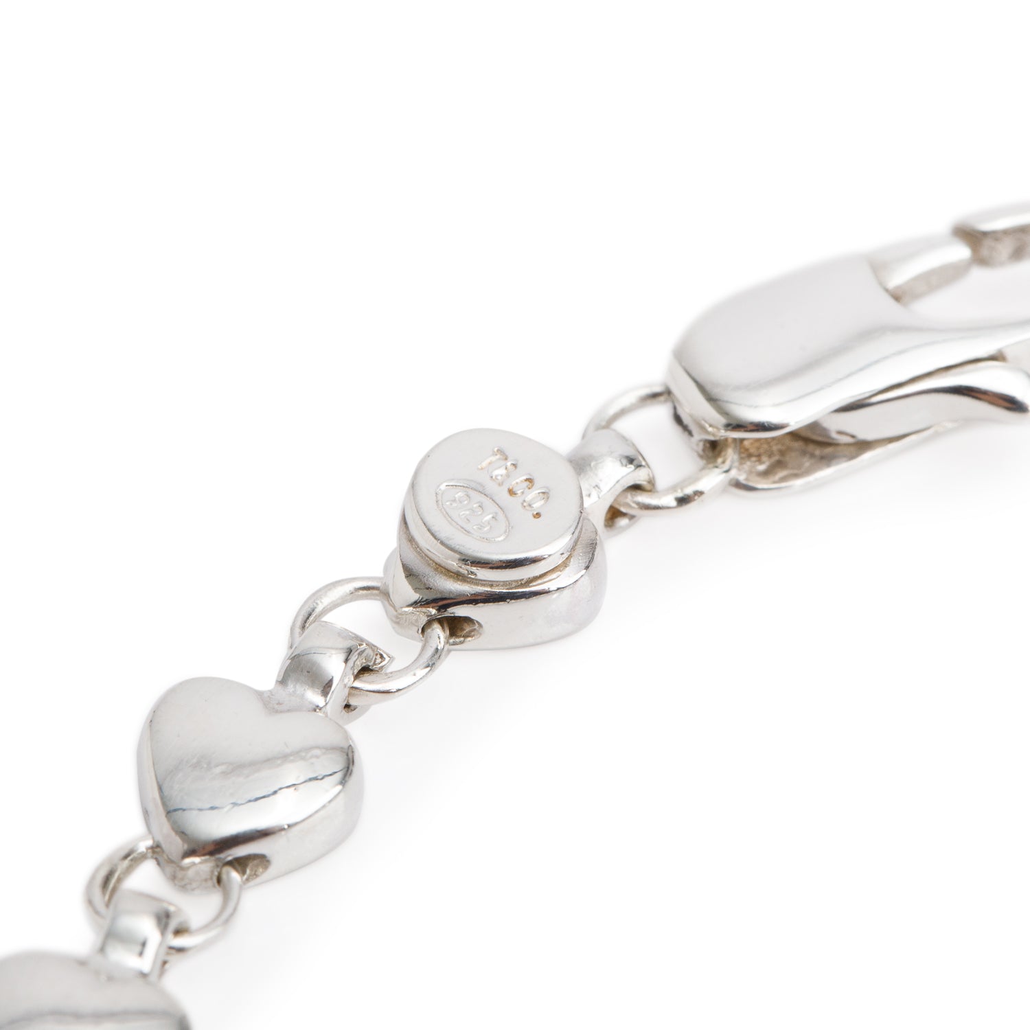 Tiffany & Co. Sterling Silver Vintage Heart Link Necklace