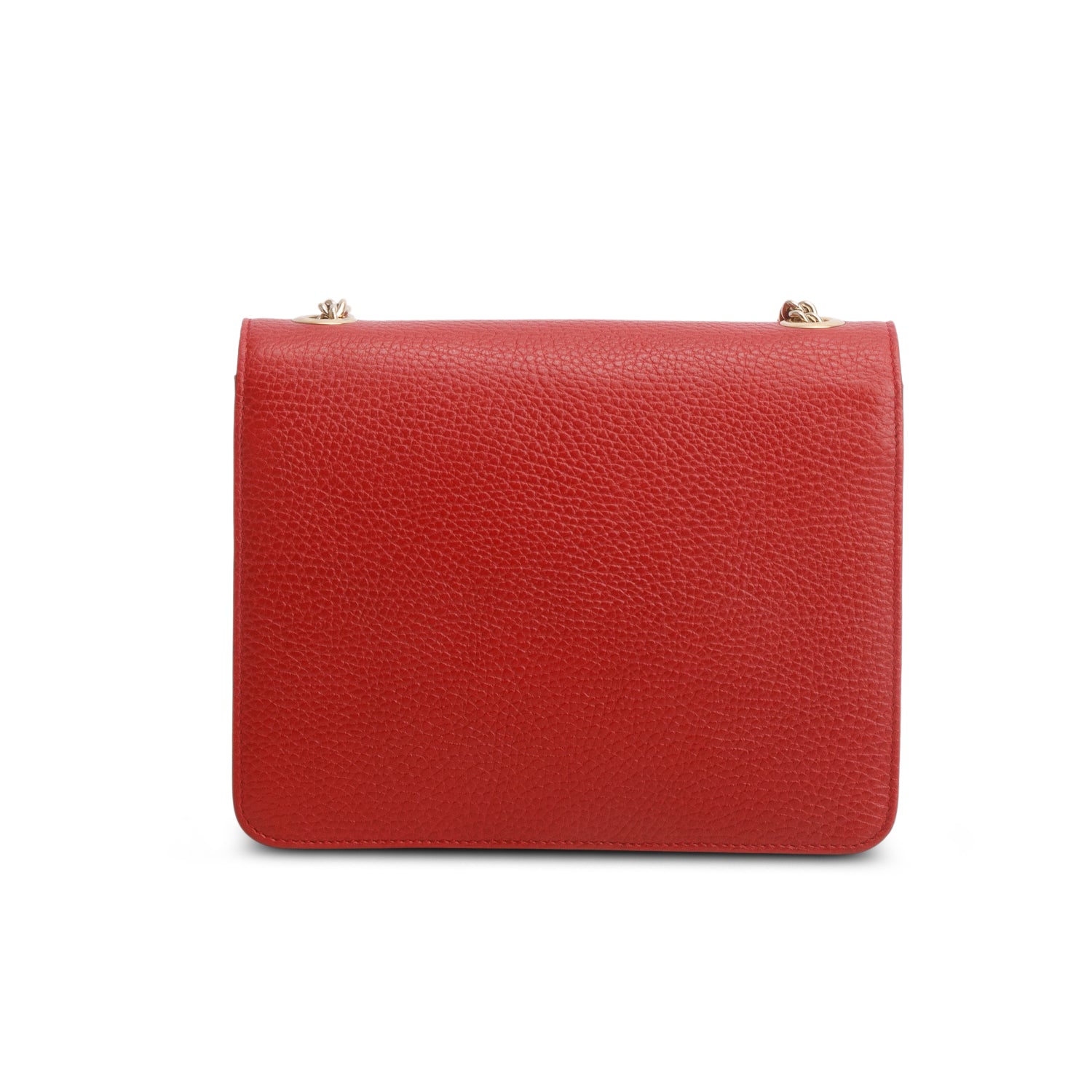 Gucci Red Dollar Calfskin Small Interlocking G Shoulder Bag