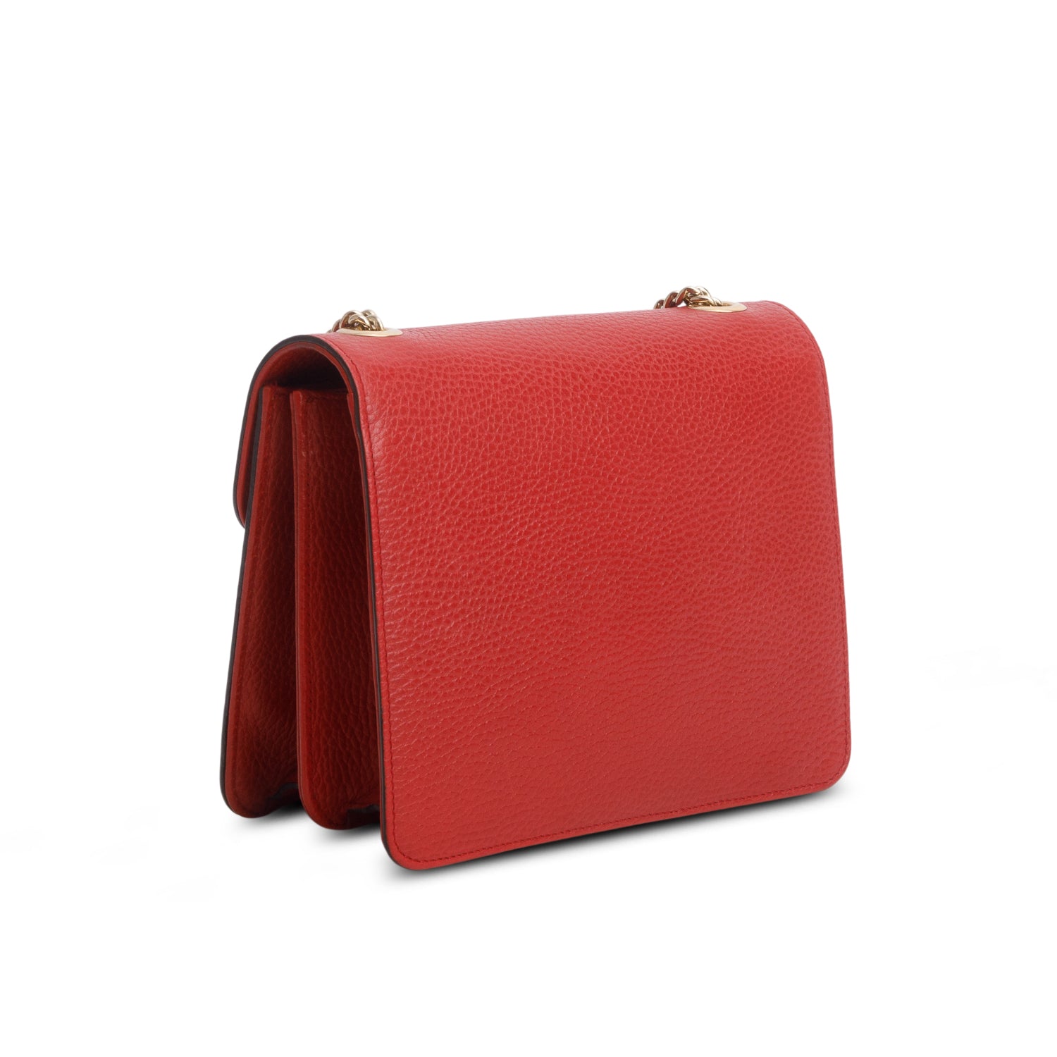 Gucci Red Dollar Calfskin Small Interlocking G Shoulder Bag