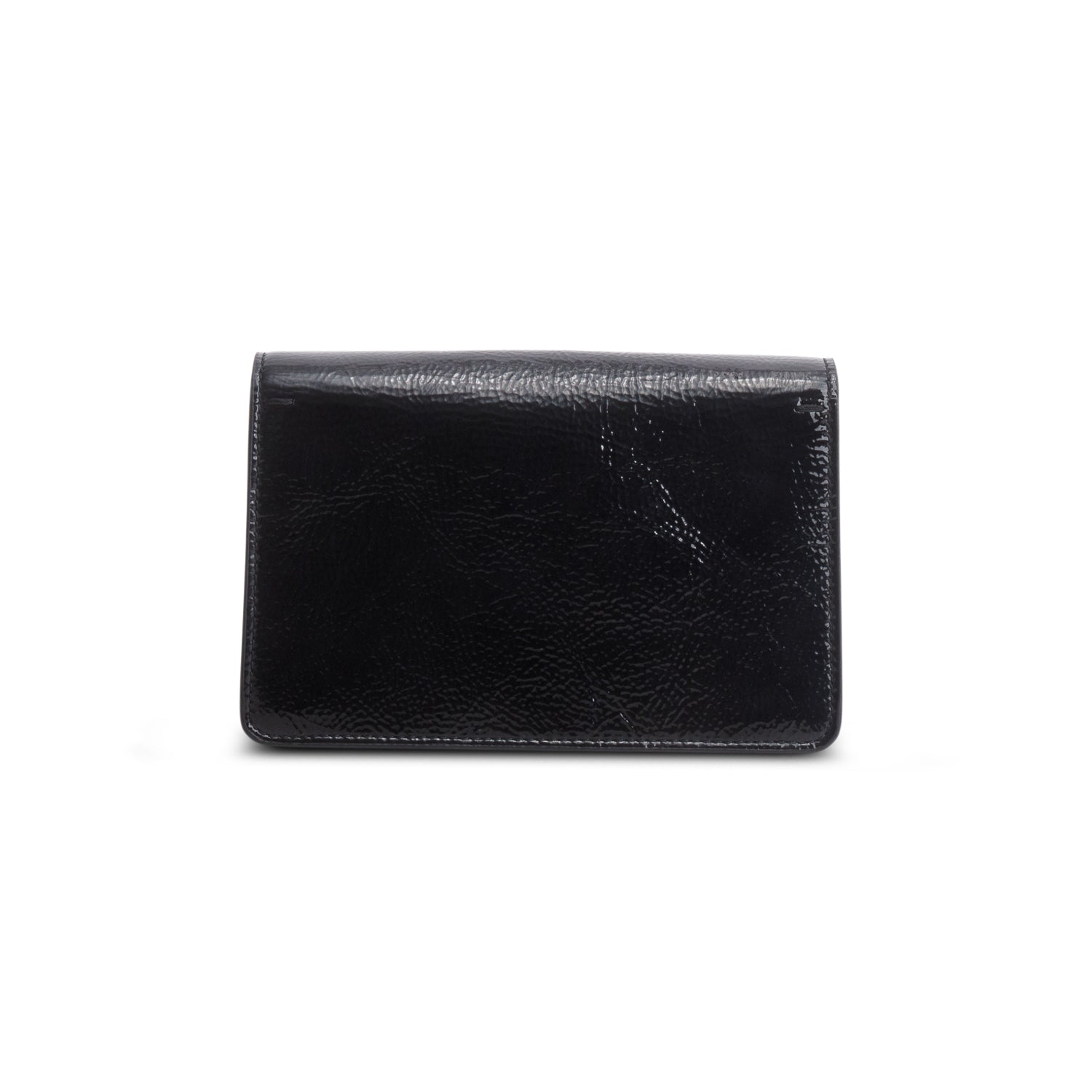 Gucci Black Crinkled Patent Super Mini Dionysus Shoulder Bag