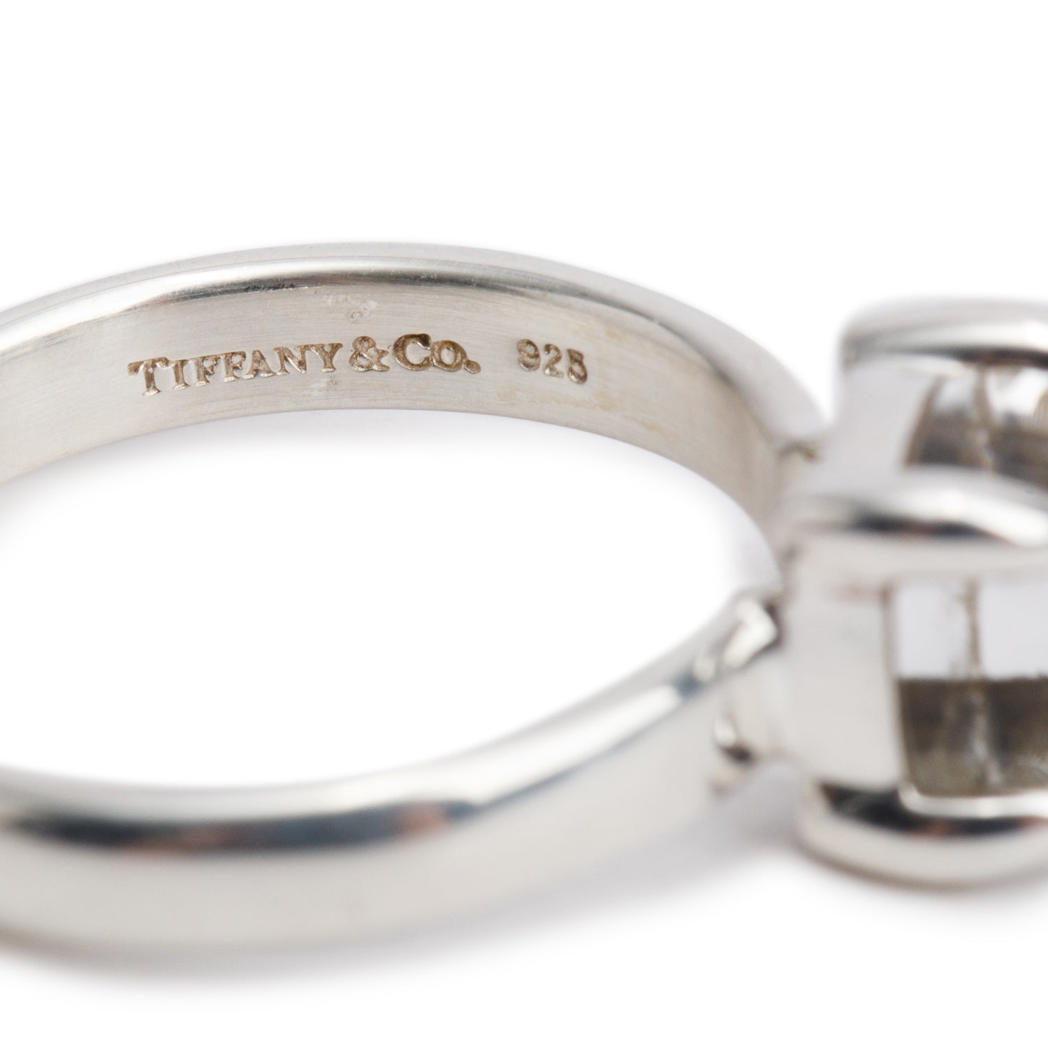 Tiffany & Co. Paloma Picasso Sterling Silver Quartz Sugar Stacks Cocktail Ring, Size 6