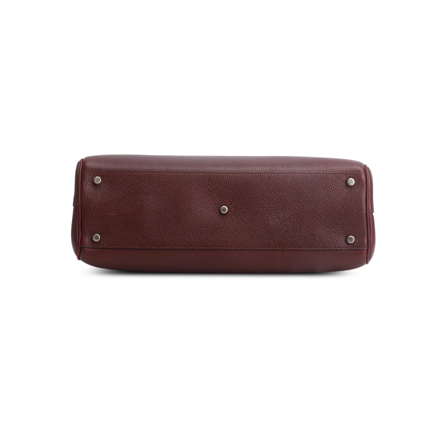 Gucci Burgundy Grainy Calfskin Medium Zumi Top Handle w/ Strap