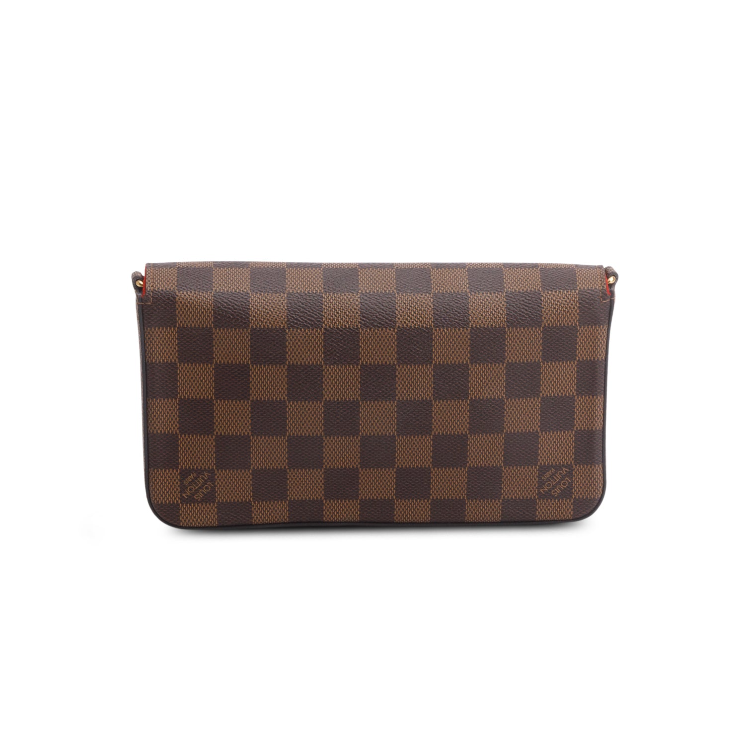 Louis Vuitton Damier Ebene Felicie Pochette Chain Wallet w/ Box & Insert