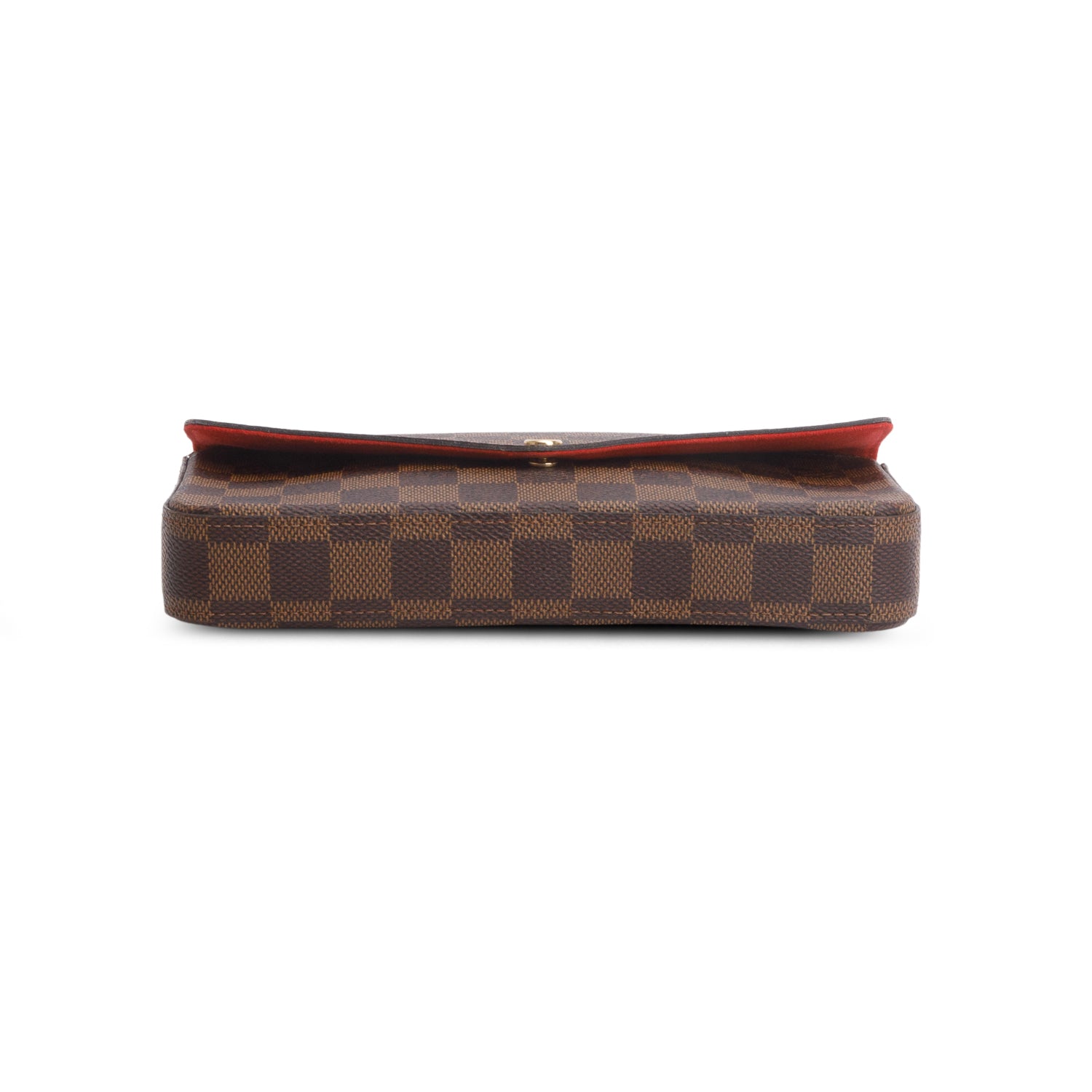 Louis Vuitton Damier Ebene Felicie Pochette Chain Wallet w/ Box & Insert