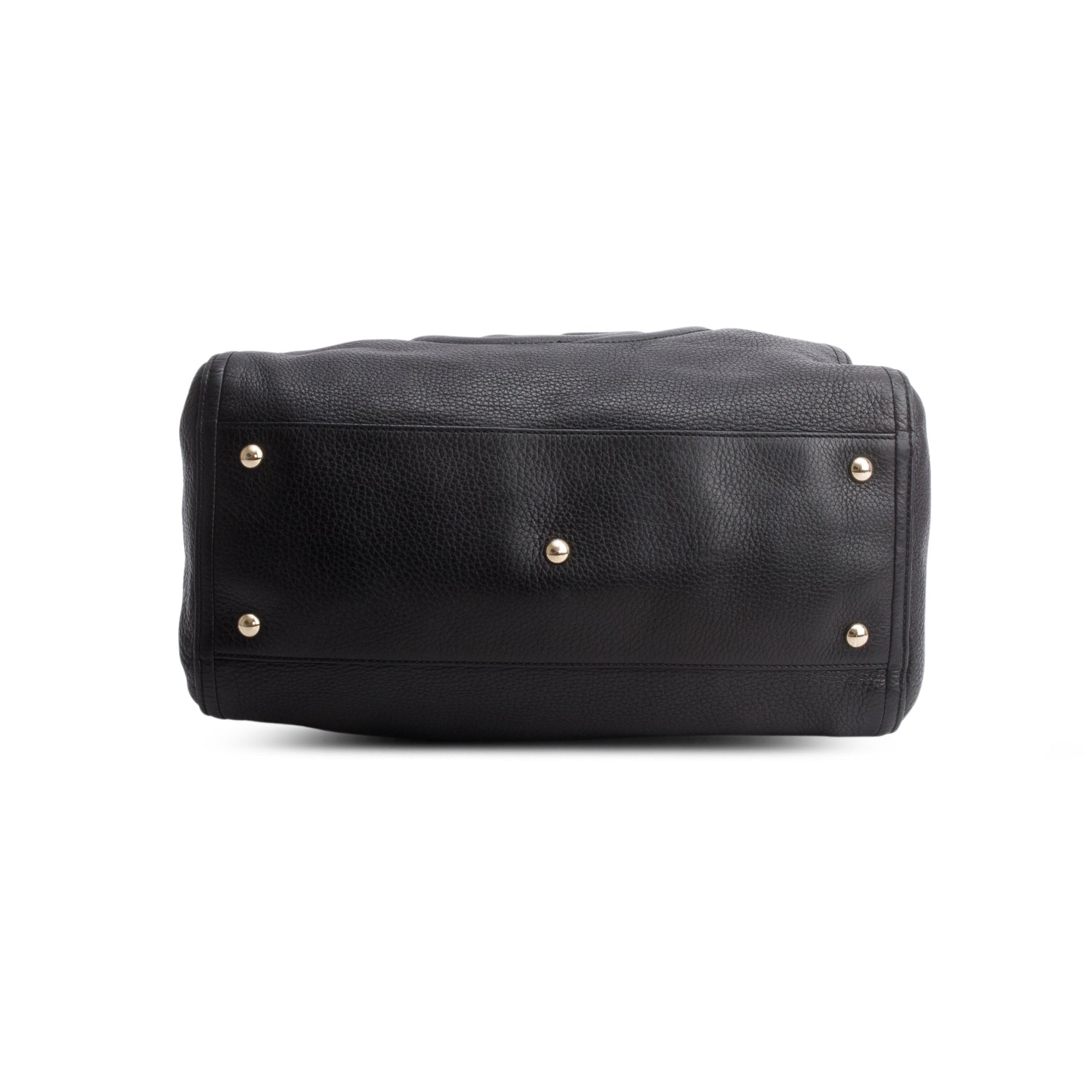 Gucci Black Pebbled Calfskin Medium Soho Shoulder Bag