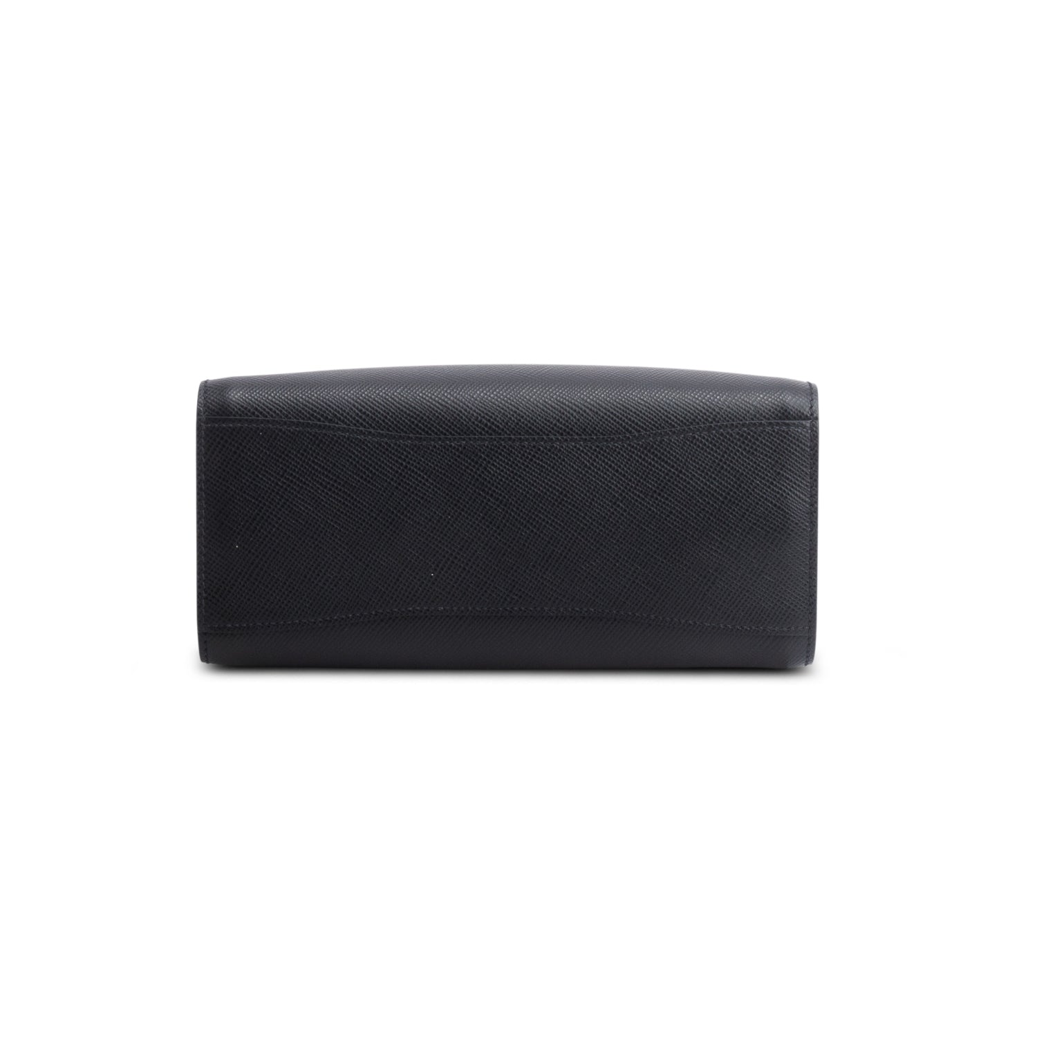 Prada Black Saffiano Cuir Croc Mini Double Bag w/ Authenticity Card & Strap