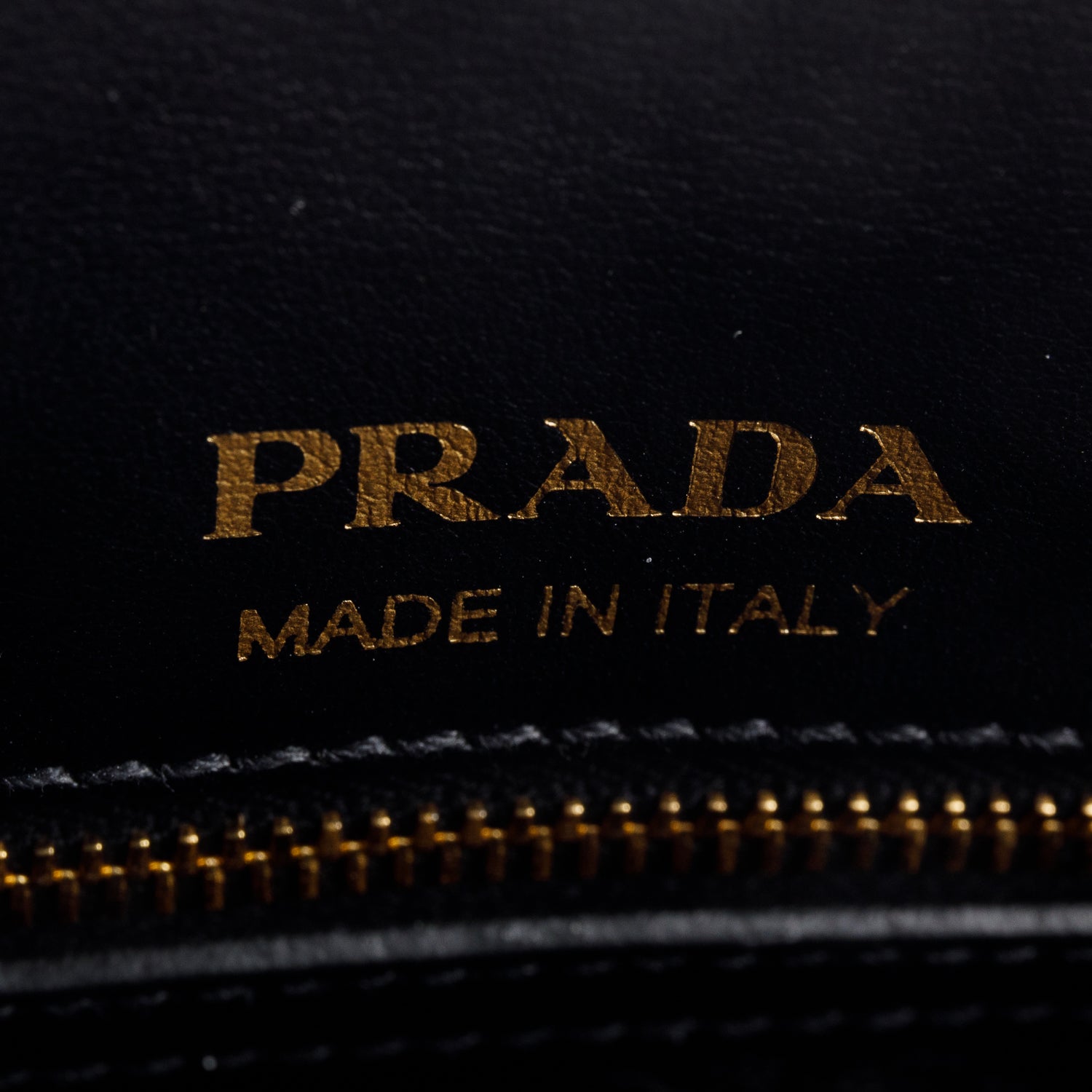 Prada Black Saffiano Cuir Croc Mini Double Bag w/ Authenticity Card & Strap