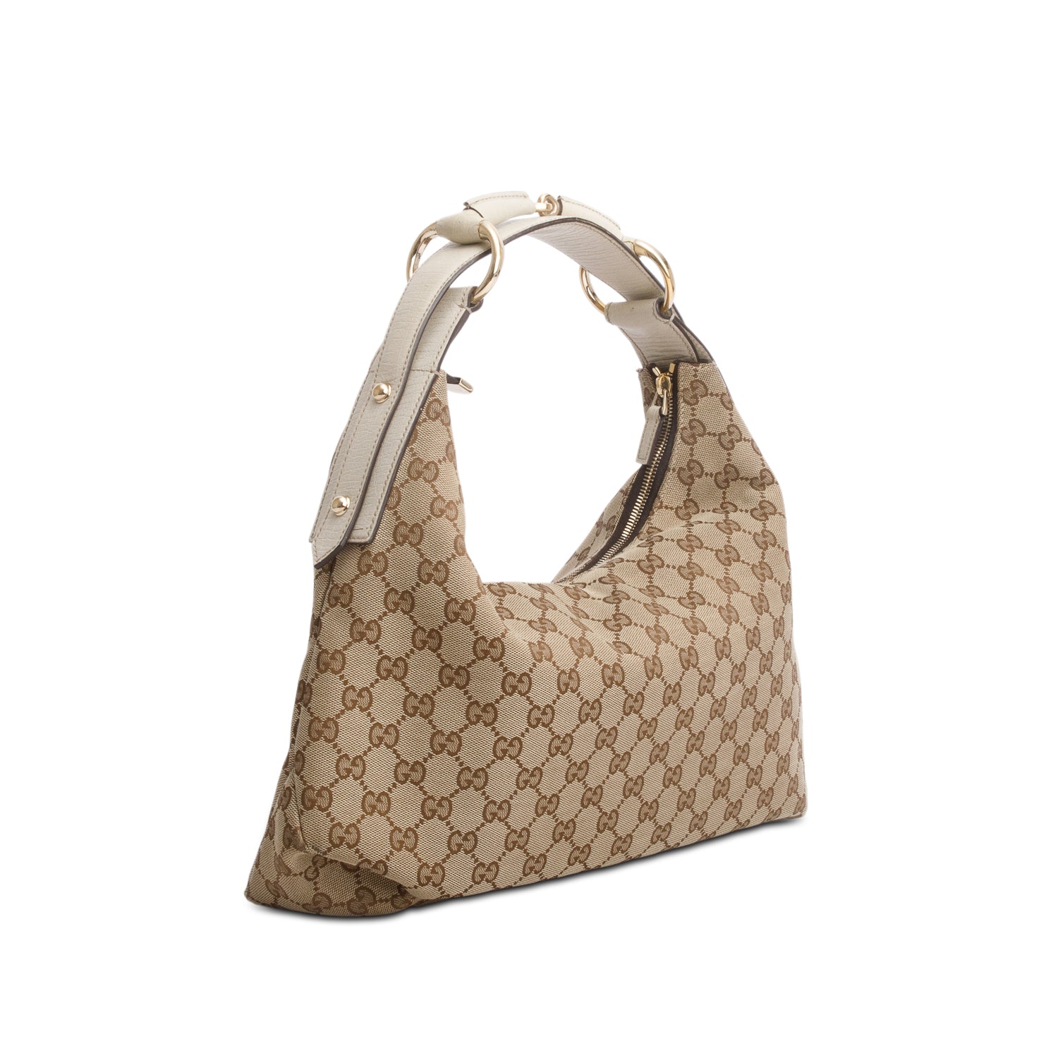 Gucci Monogram Medium Horsebit Chain Hobo