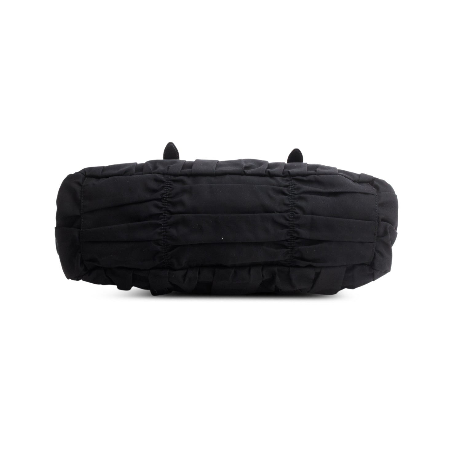 Prada Black Tessuto Nylon Gaufre Tote w/ Strap