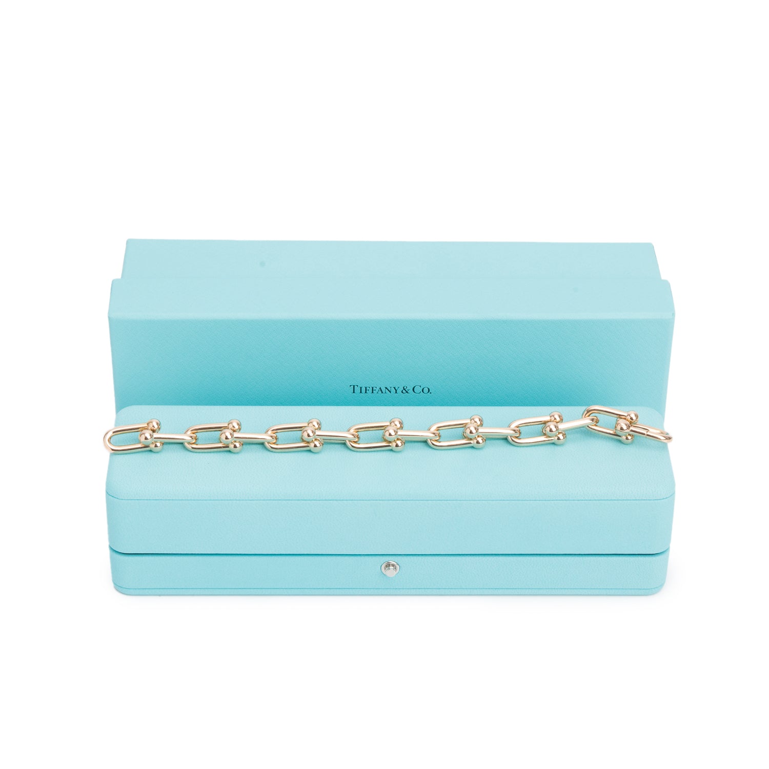 Tiffany & Co. 18k Rose Gold HardWear Large Link Bracelet w/ Box