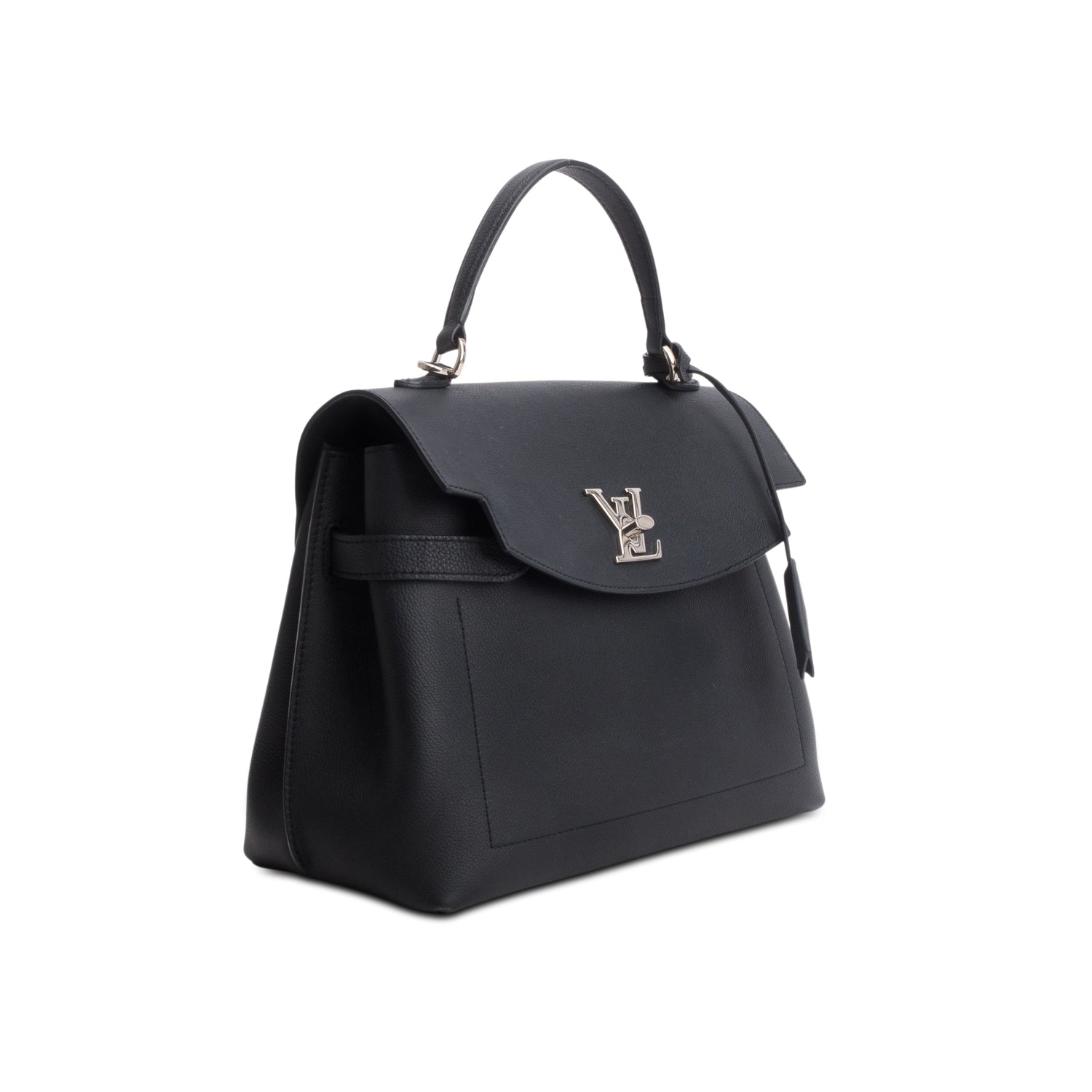 Louis Vuitton Black Soft Calfskin Lockme Ever MM w/ Strap