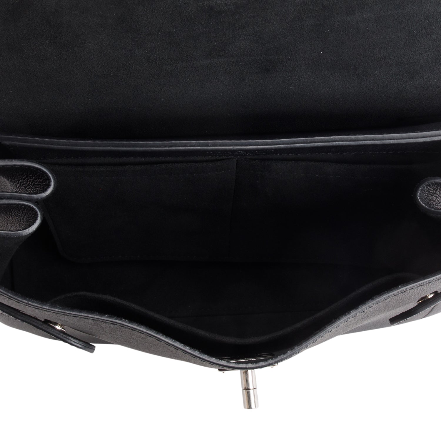 Louis Vuitton Black Soft Calfskin Lockme Ever MM w/ Strap