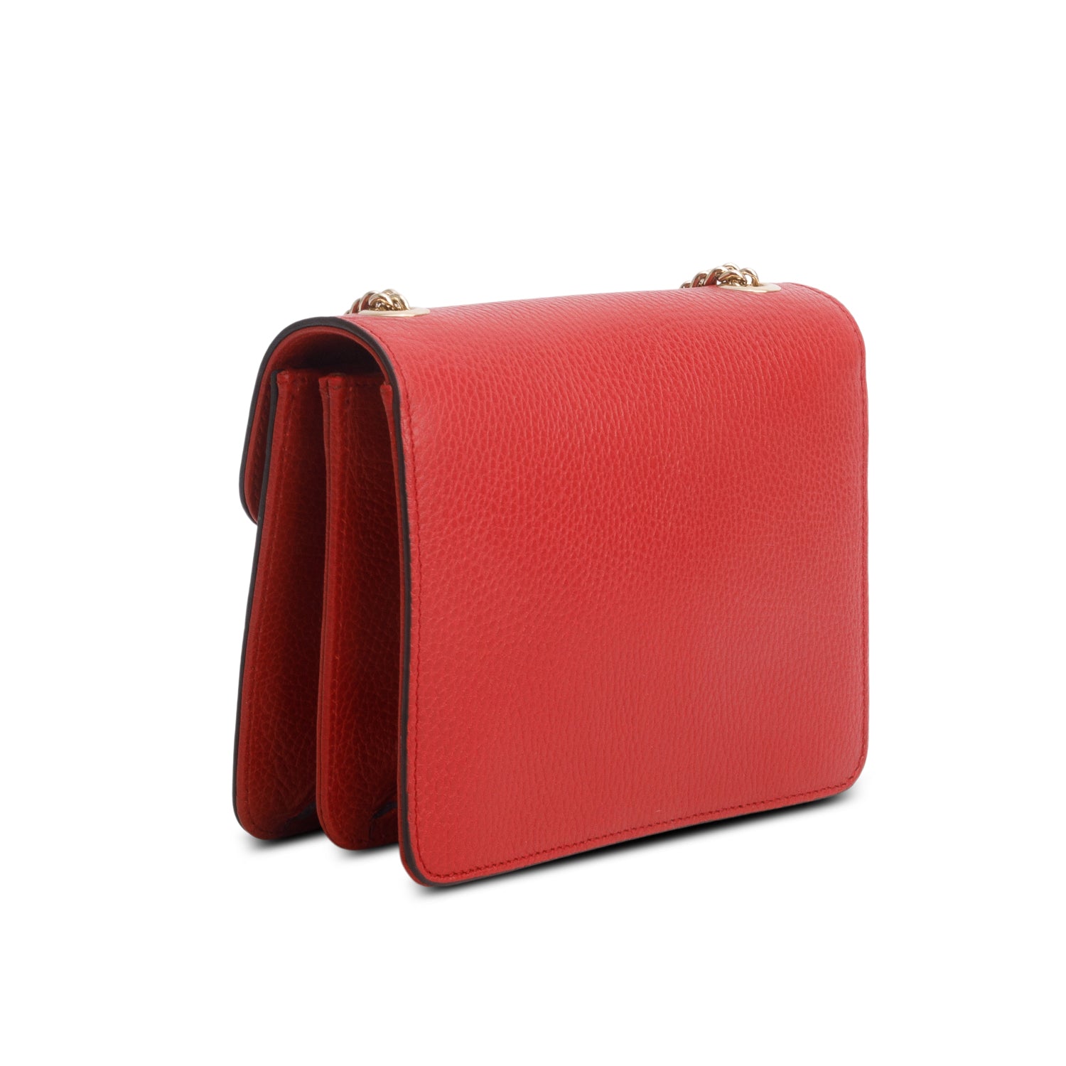Gucci Red Dollar Calfskin Small Interlocking G Shoulder Bag