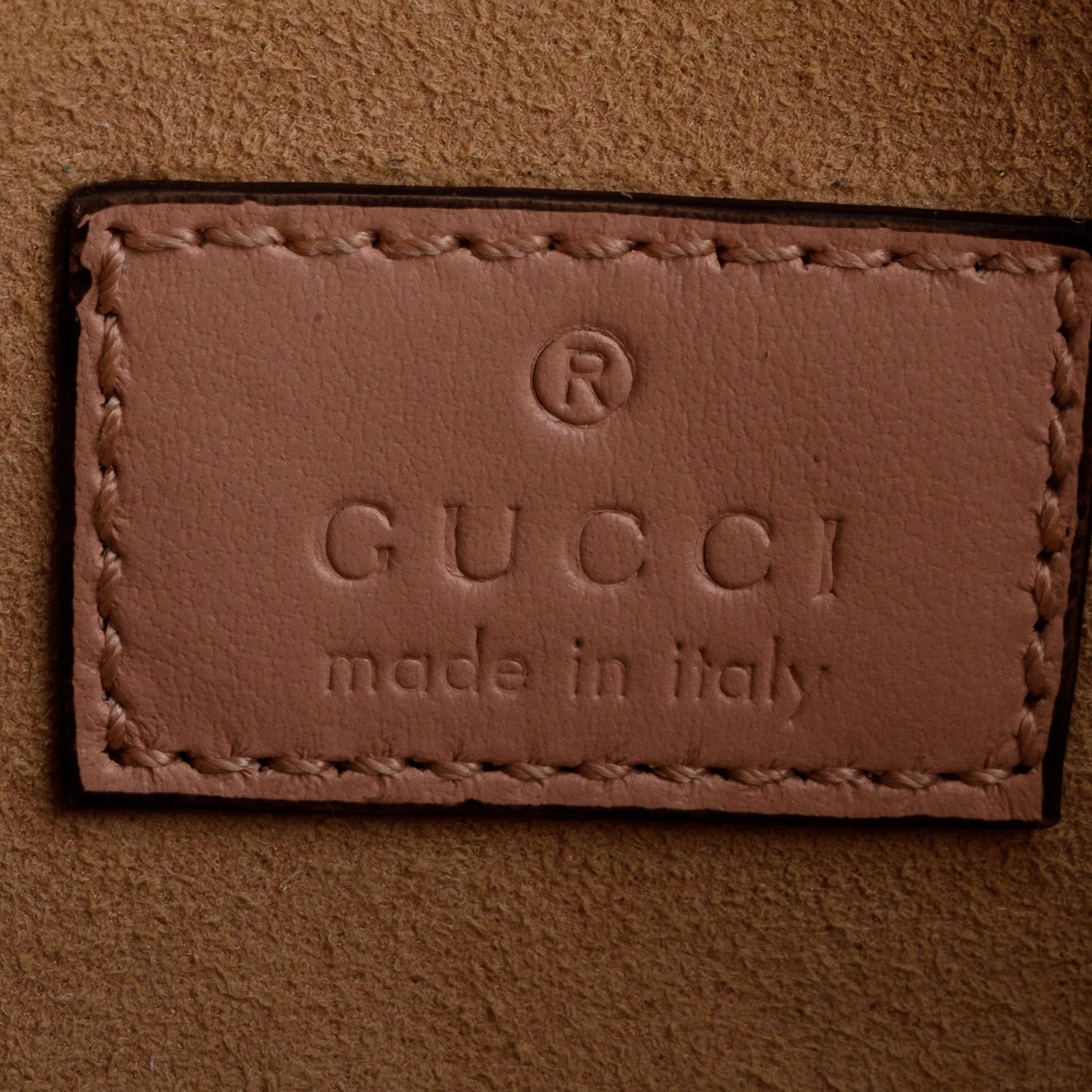 Gucci Pink Calfskin Matelasse Monochrome GG Marmont Chain Belt Bag w/ Box