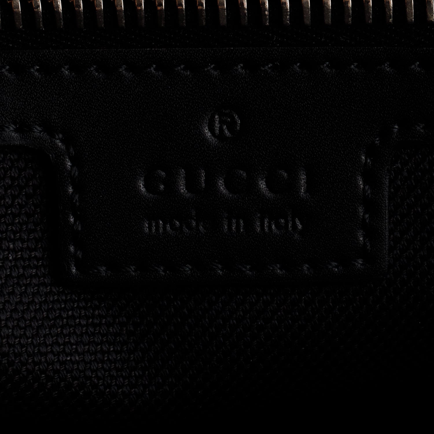 Gucci Black Soft GG Supreme Monogram Web Belt Bag
