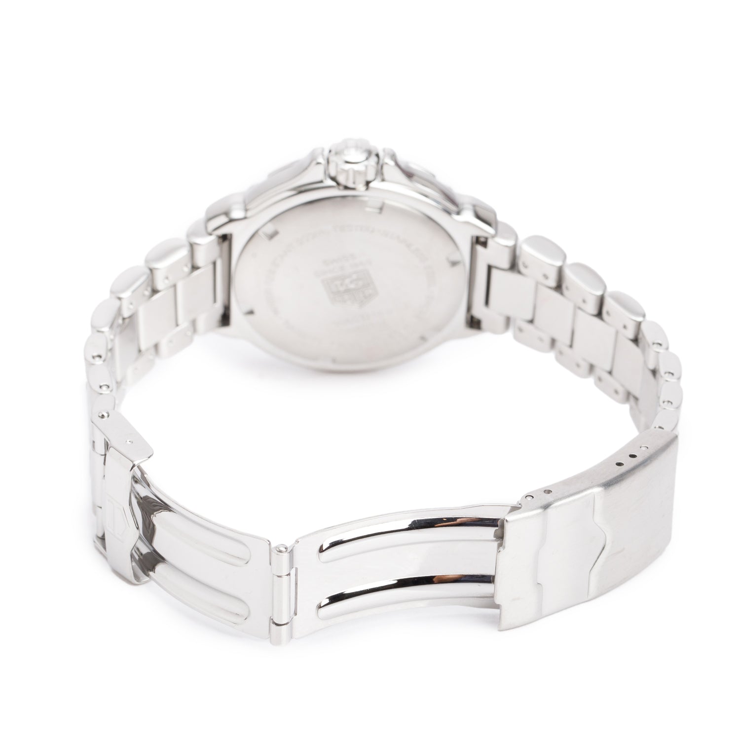 Tag Heuer Stainless Steel Formula 1 Diamond Bezel 37 MM Watch Pink Mother of Pearl Dial WAC1216-0