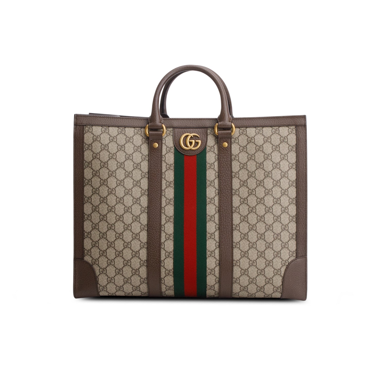 Gucci GG Supreme Monogram Web Ophidia Large Tote w/ Strap