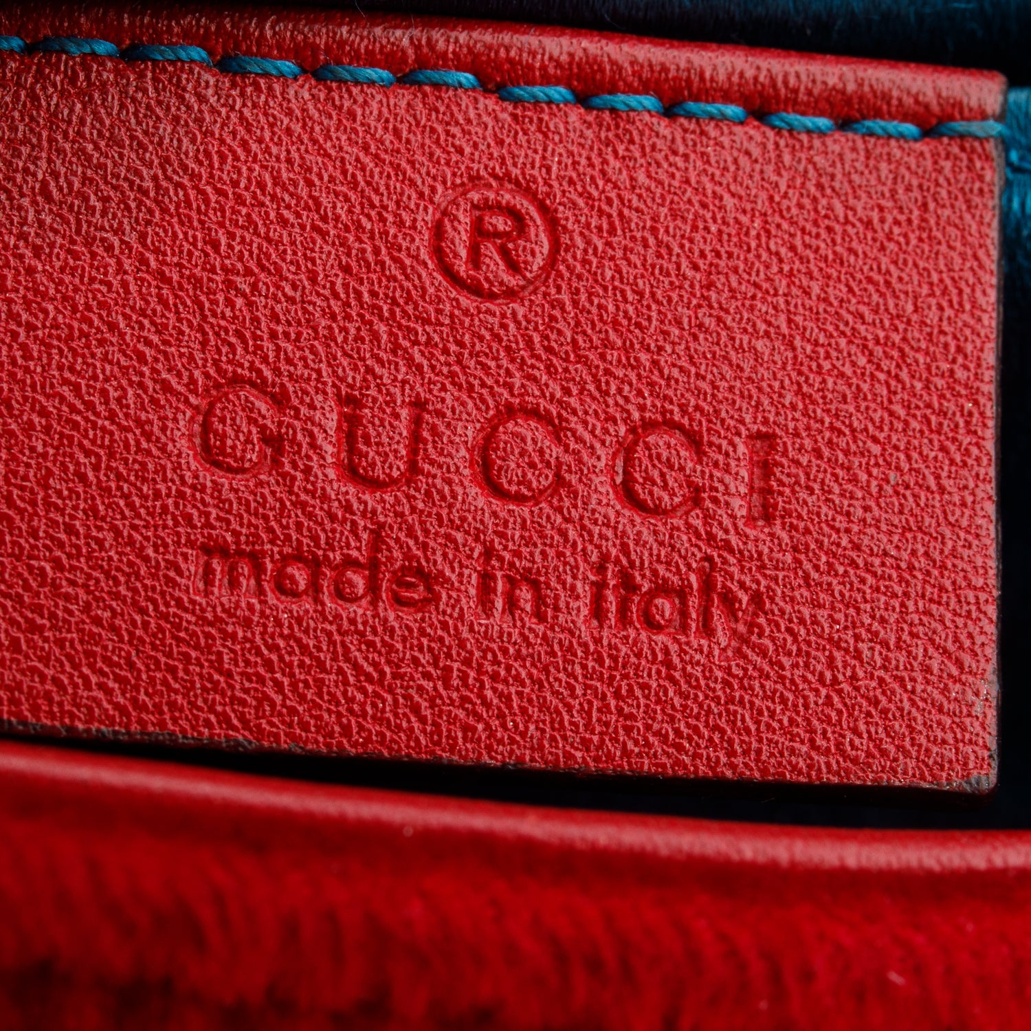 Gucci Red Velvet Matelasse Small GG Marmont Shoulder Bag w/ Box