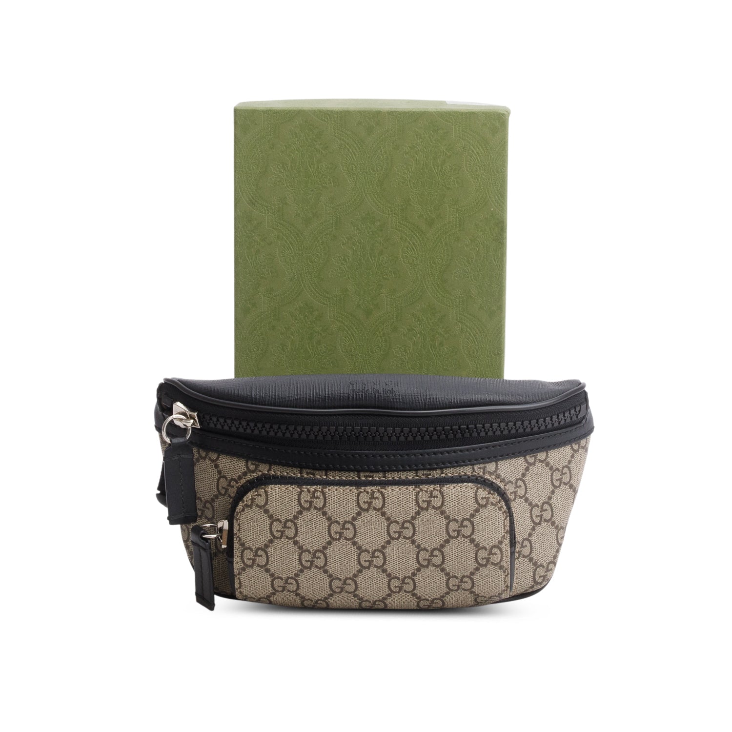 Gucci GG Supreme Monogram Belt Bag w/ Box