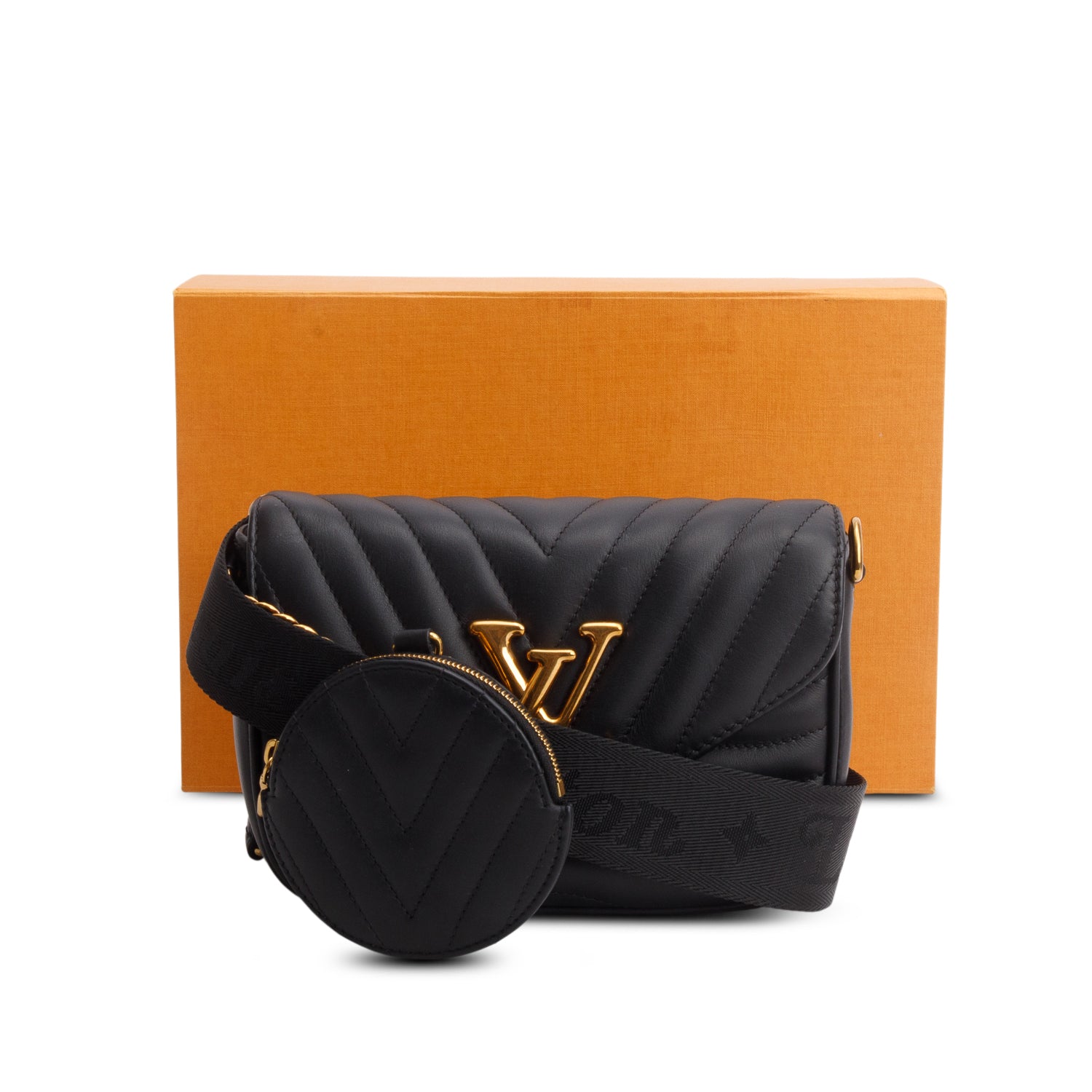 Louis Vuitton 2020 Black Calfskin New Wave Multi-Pochette w/ Box & Straps