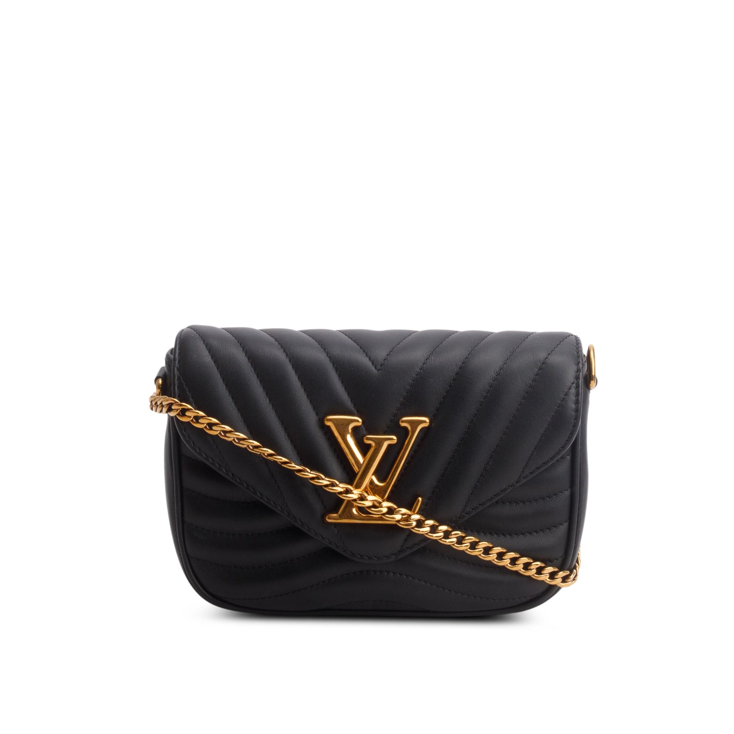 Louis Vuitton 2020 Black Calfskin New Wave Multi-Pochette w/ Box & Straps