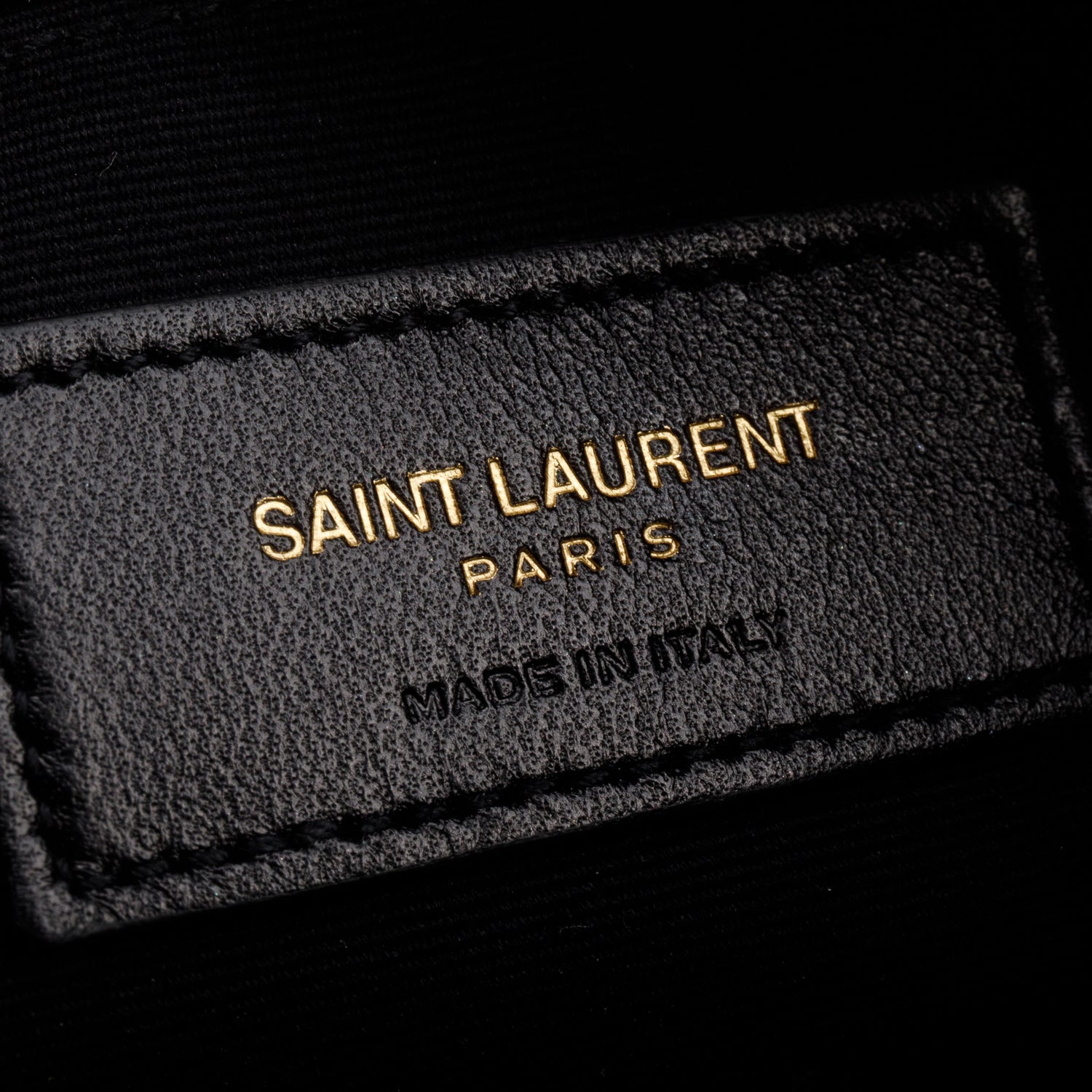 Saint Laurent Green Calfskin Matelasse Chevron Monogram A5 Wristlet