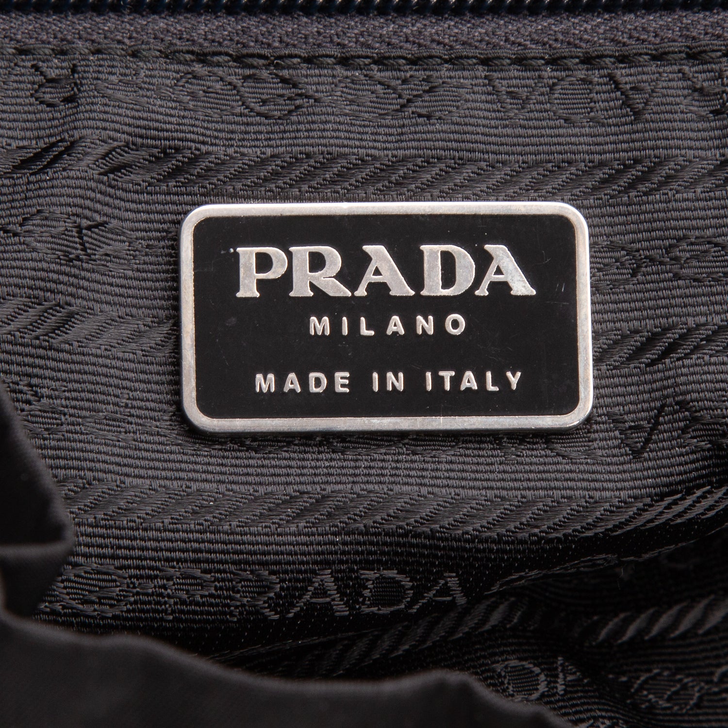 Prada Black Tessuto Nylon Vela Cinch Backpack