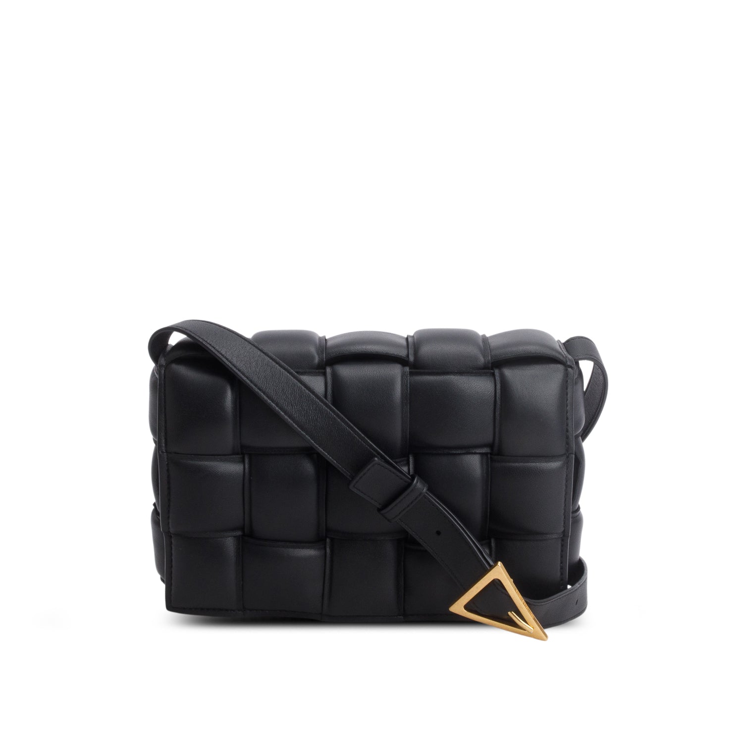 Bottega Veneta Black Nappa Maxi Intrecciato Padded Cassette Crossbody Bag