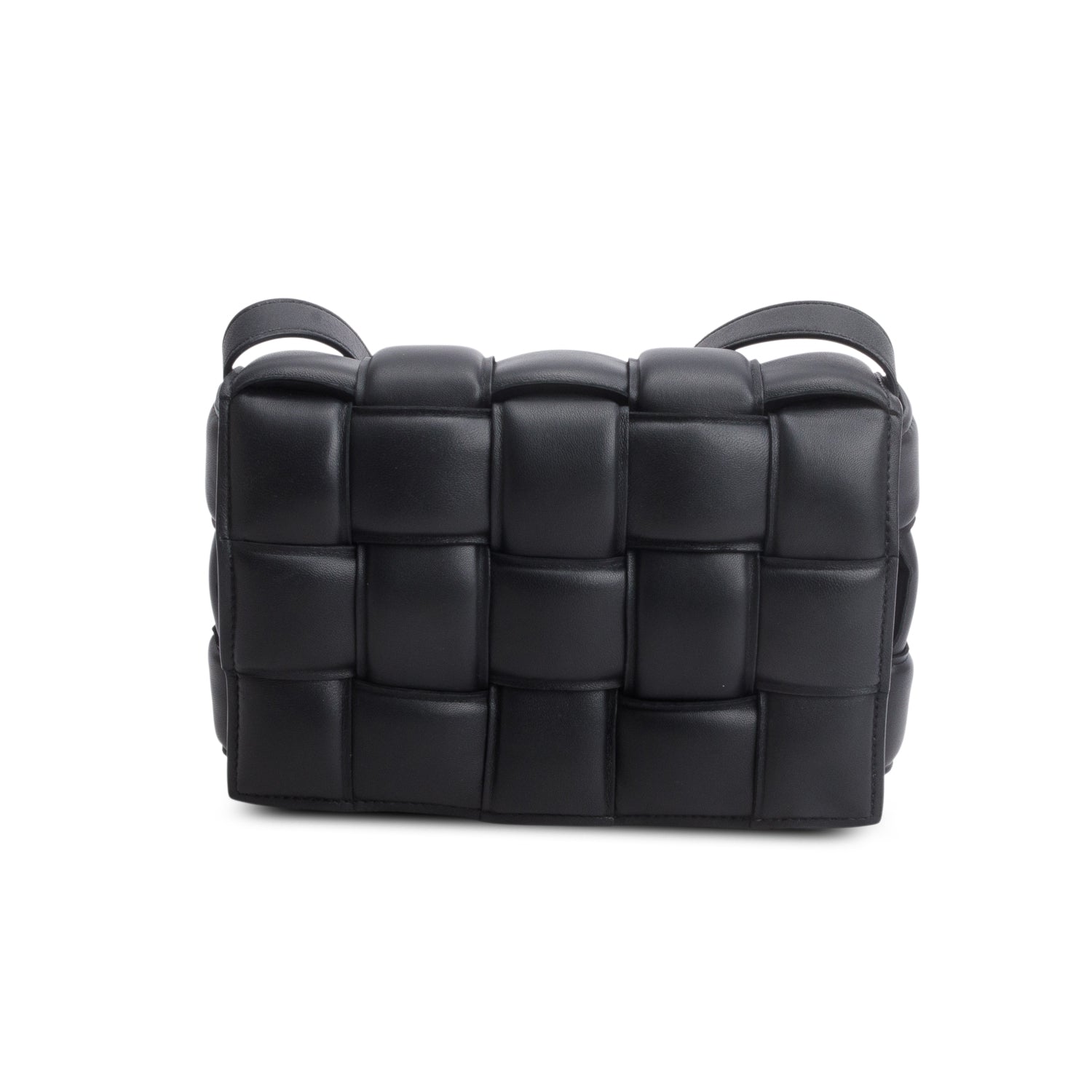 Bottega Veneta Black Nappa Maxi Intrecciato Padded Cassette Crossbody Bag
