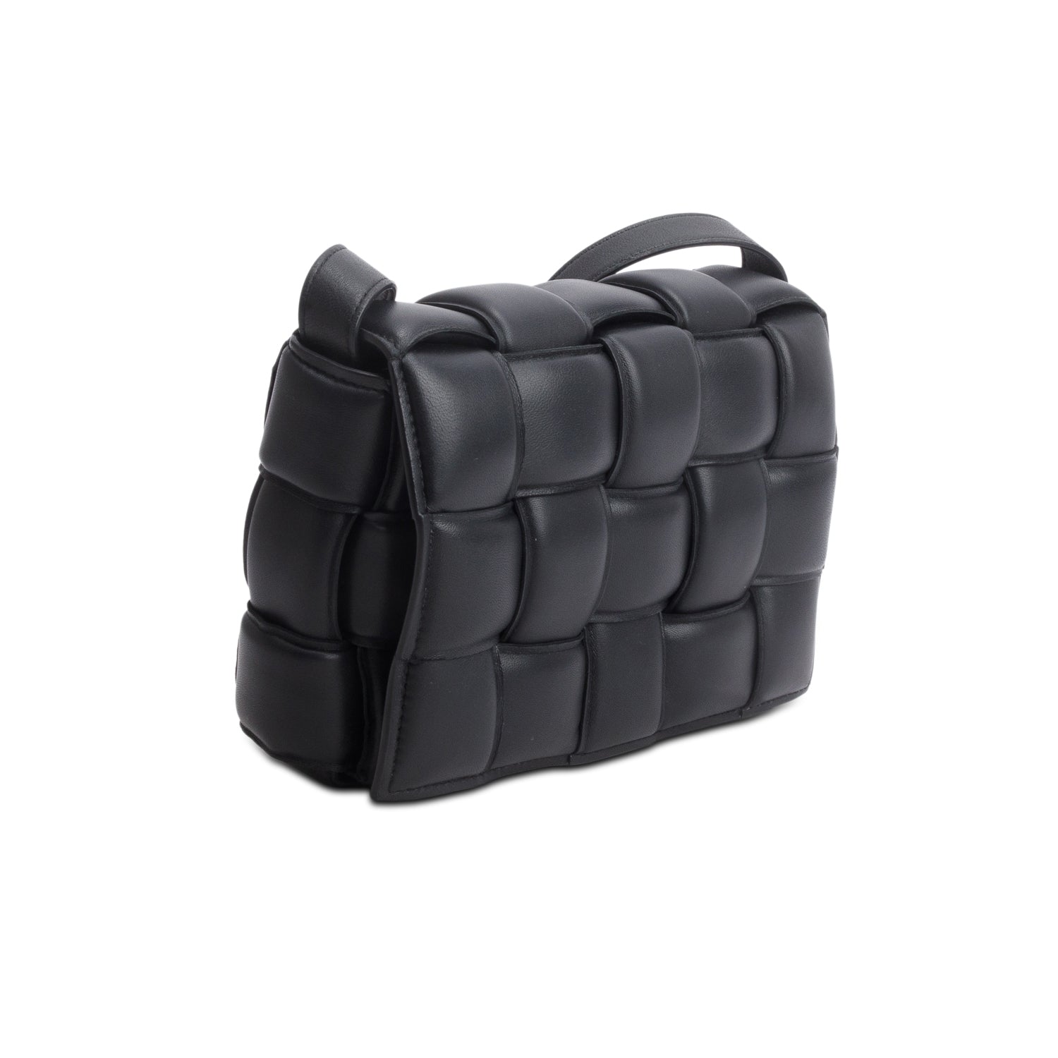 Bottega Veneta Black Nappa Maxi Intrecciato Padded Cassette Crossbody Bag