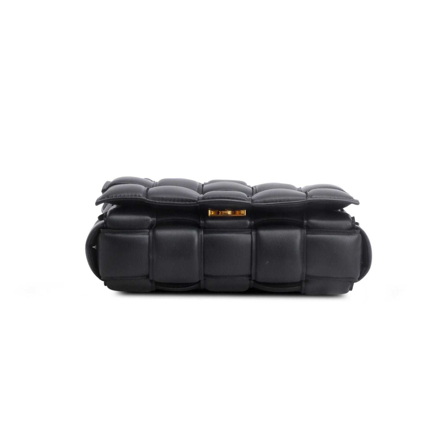 Bottega Veneta Black Nappa Maxi Intrecciato Padded Cassette Crossbody Bag