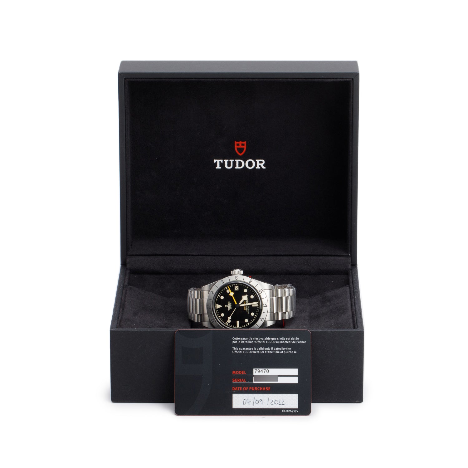 Tudor 2022 Stainless Steel Black Bay Pro 39 MM Automatic Watch Black Dial 79470 w/ Box & Papers
